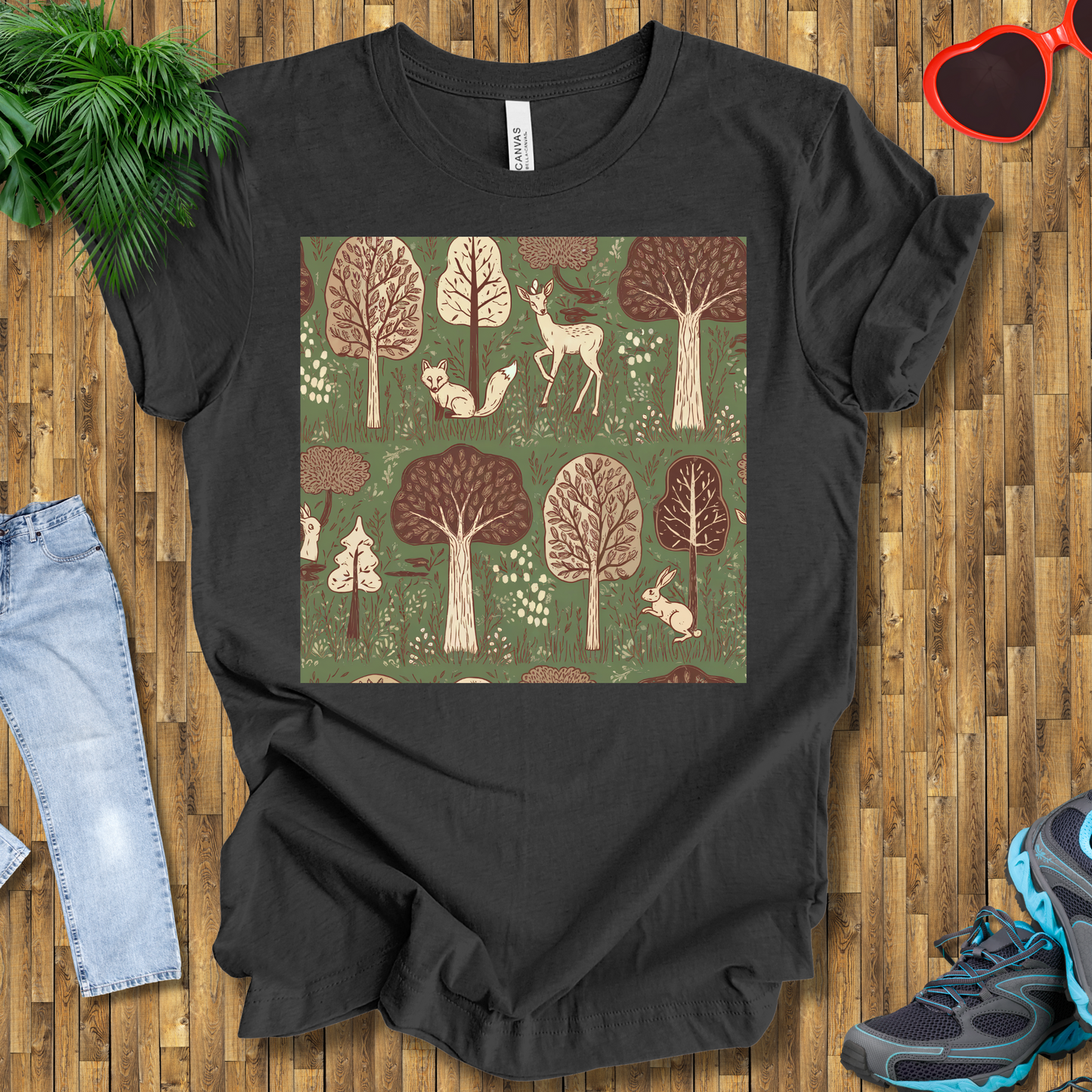 Trees and animals in natural setting T-Shirt