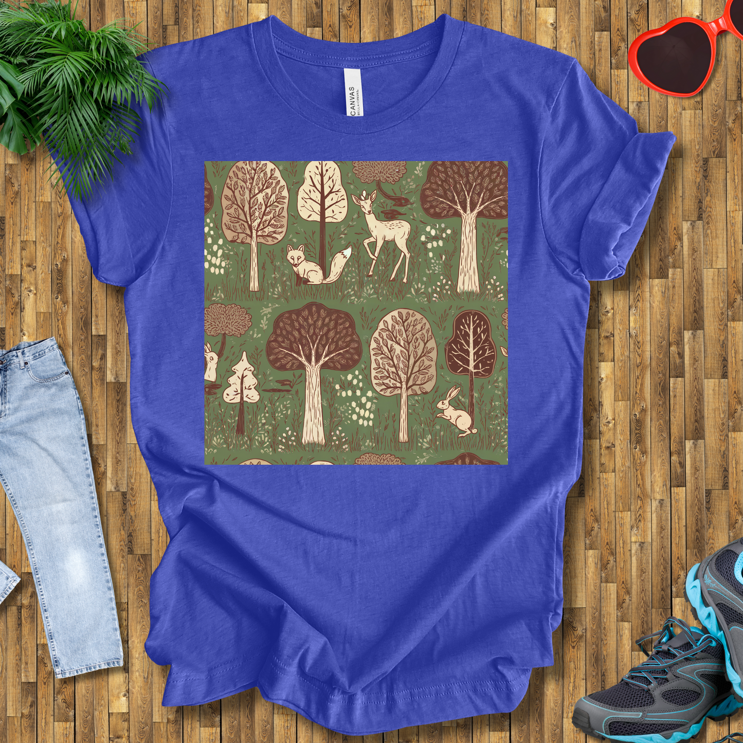 Trees and animals in natural setting T-Shirt
