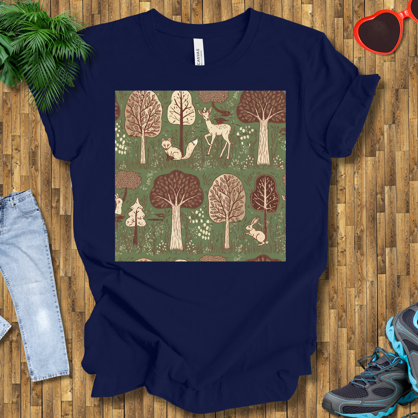 Trees and animals in natural setting T-Shirt