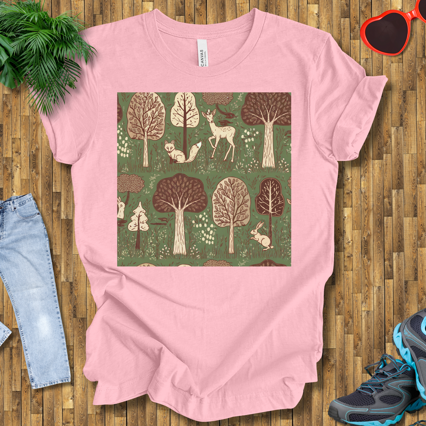 Trees and animals in natural setting T-Shirt