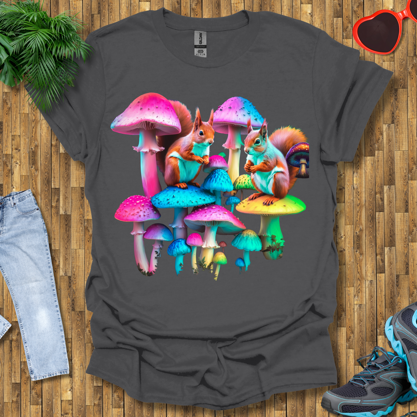 Mushroom umbrella for squirrels T-Shirt