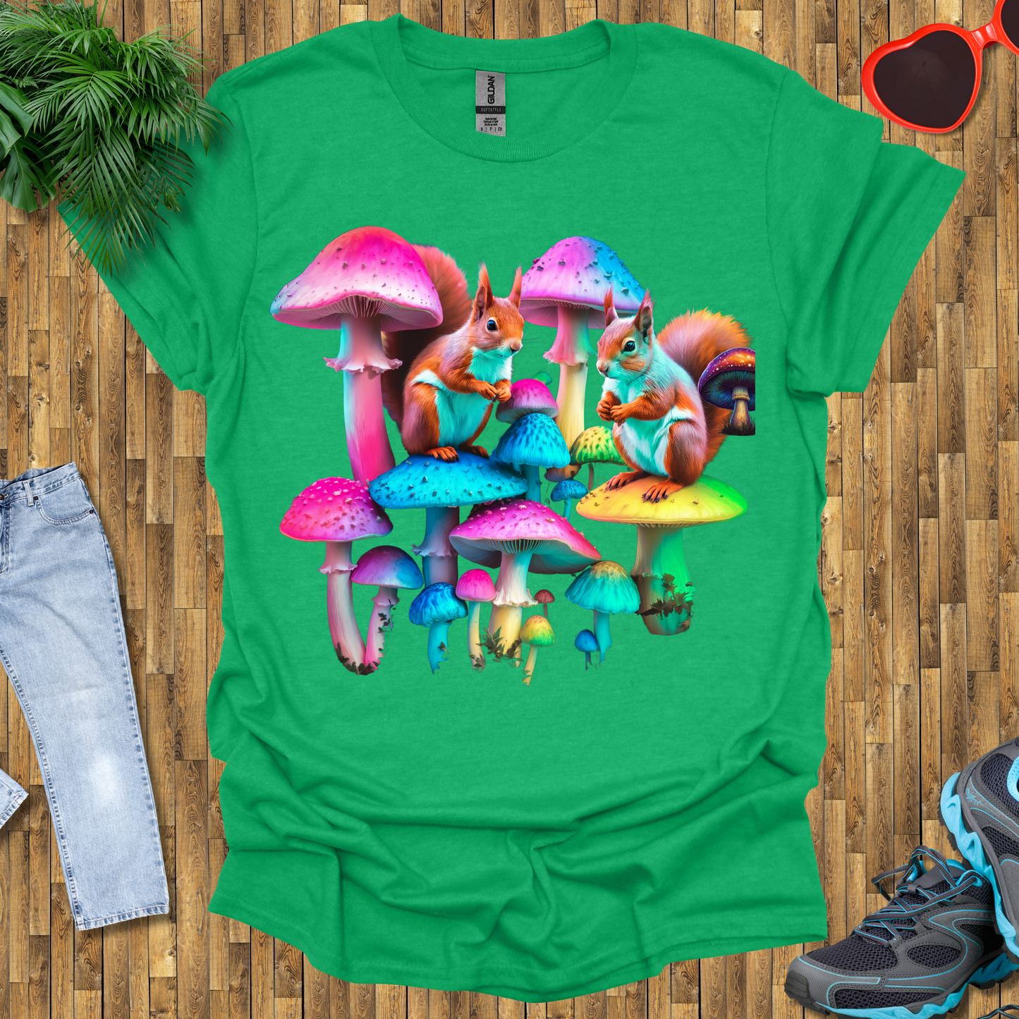 Mushroom umbrella for squirrels T-Shirt
