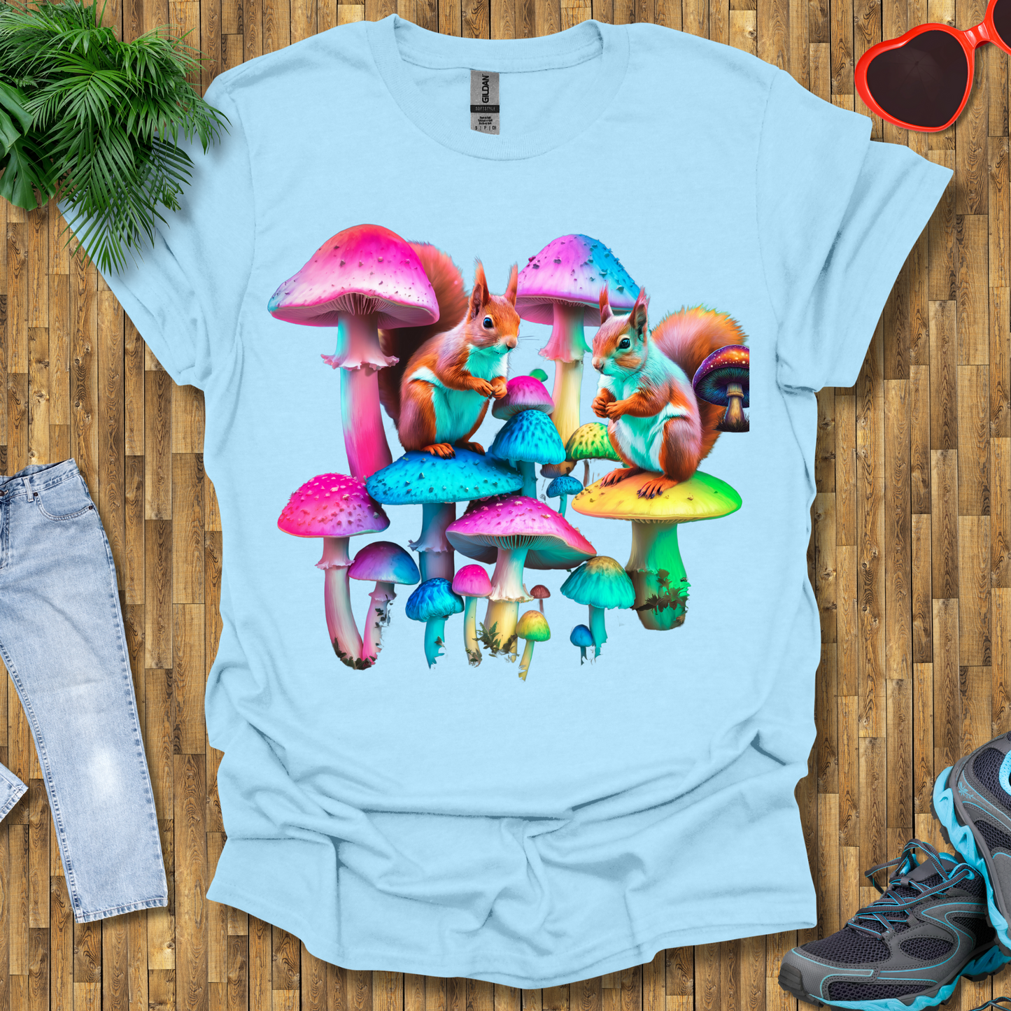 Mushroom umbrella for squirrels T-Shirt