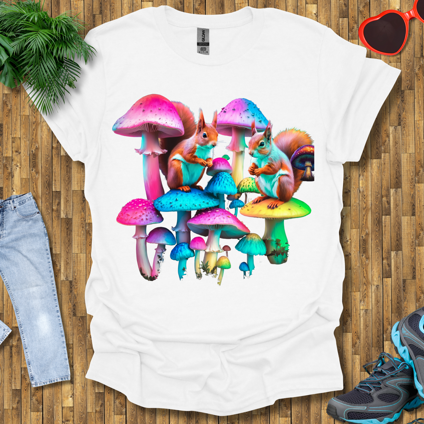 Mushroom umbrella for squirrels T-Shirt