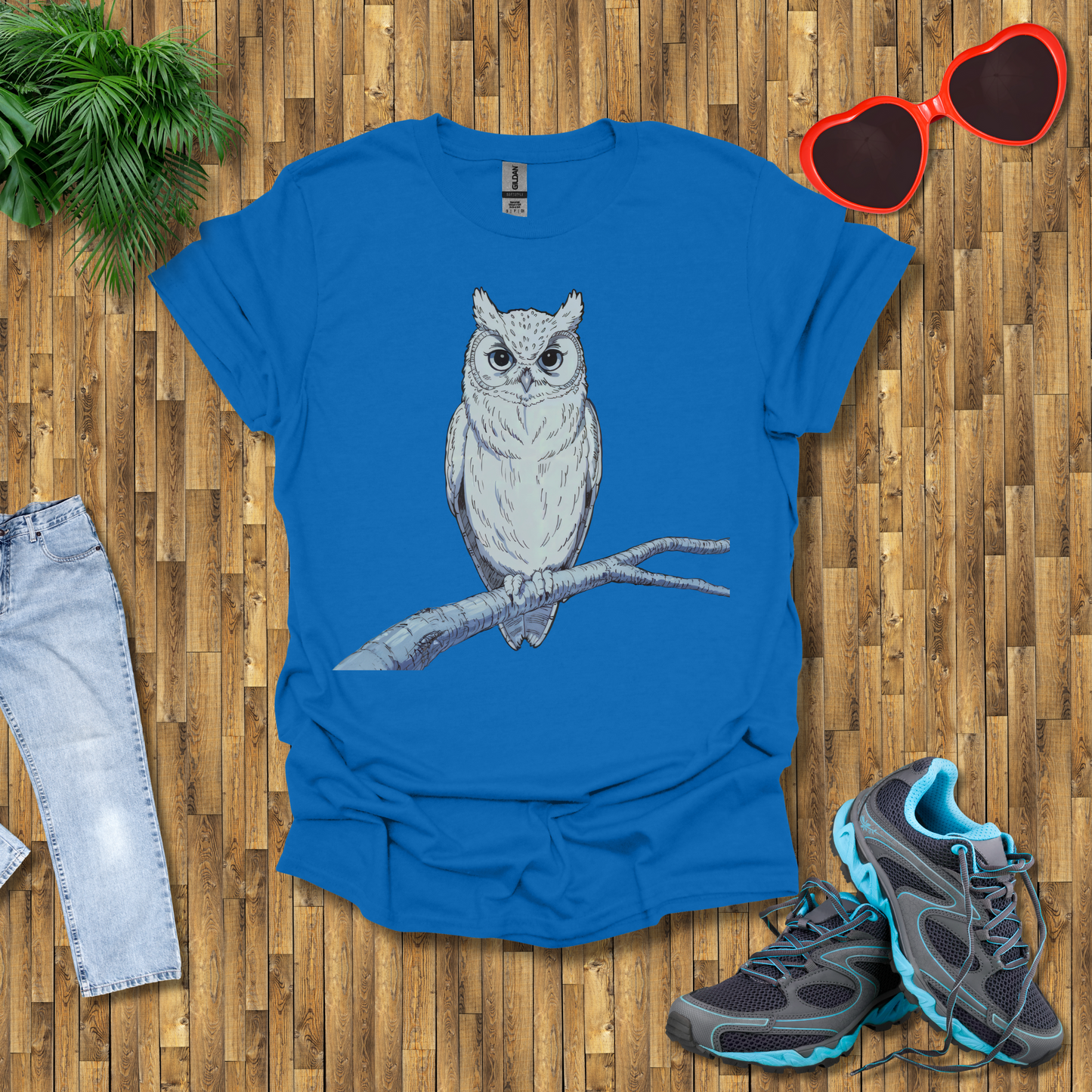 Owl on a branch T-Shirt