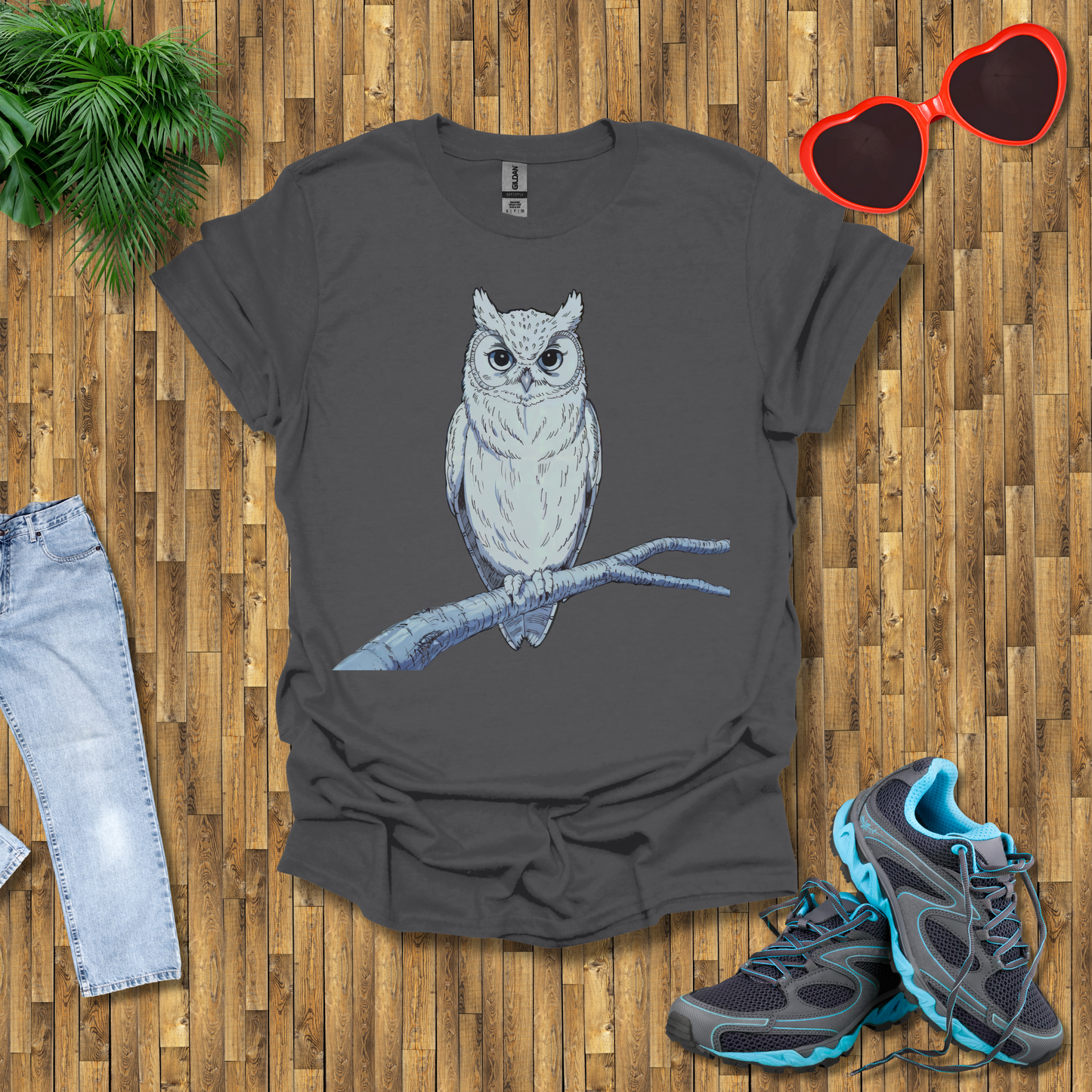 Owl on a branch T-Shirt
