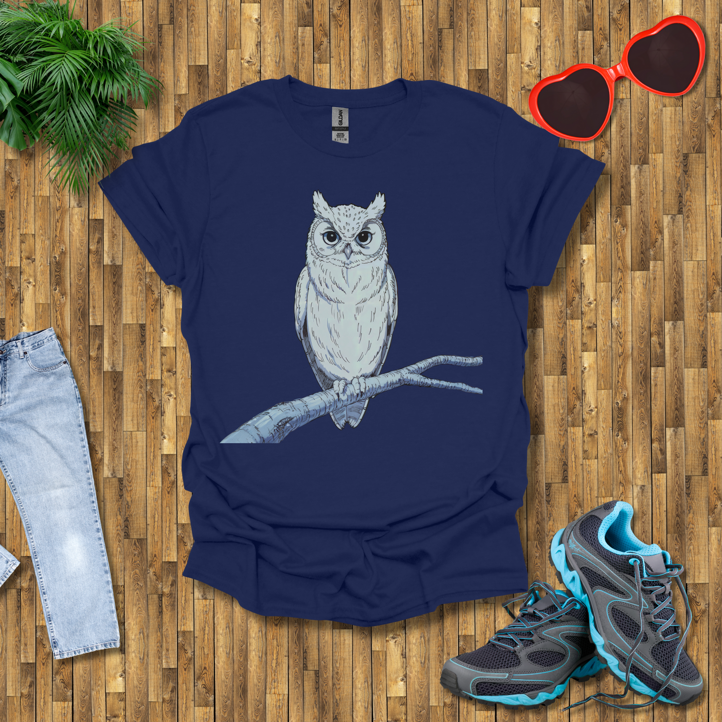 Owl on a branch T-Shirt