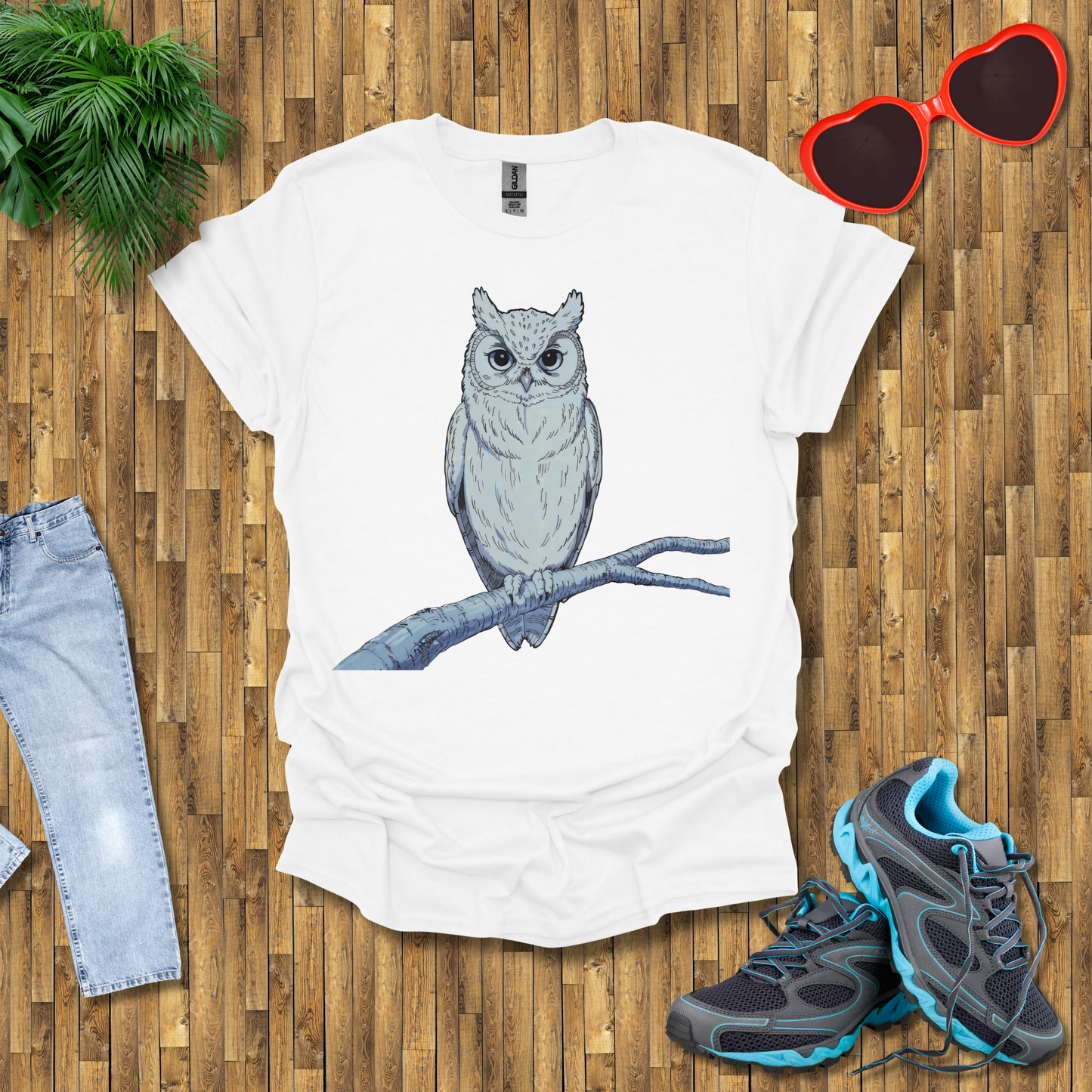 Owl on a branch T-Shirt