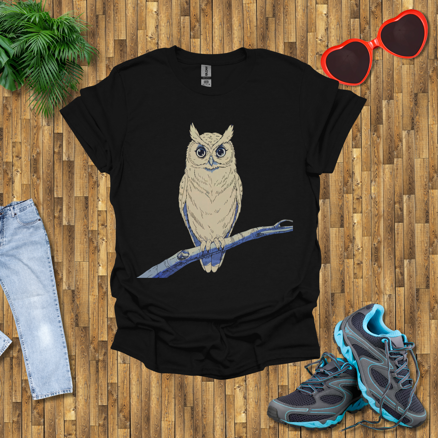 Owl on a branch T-Shirt