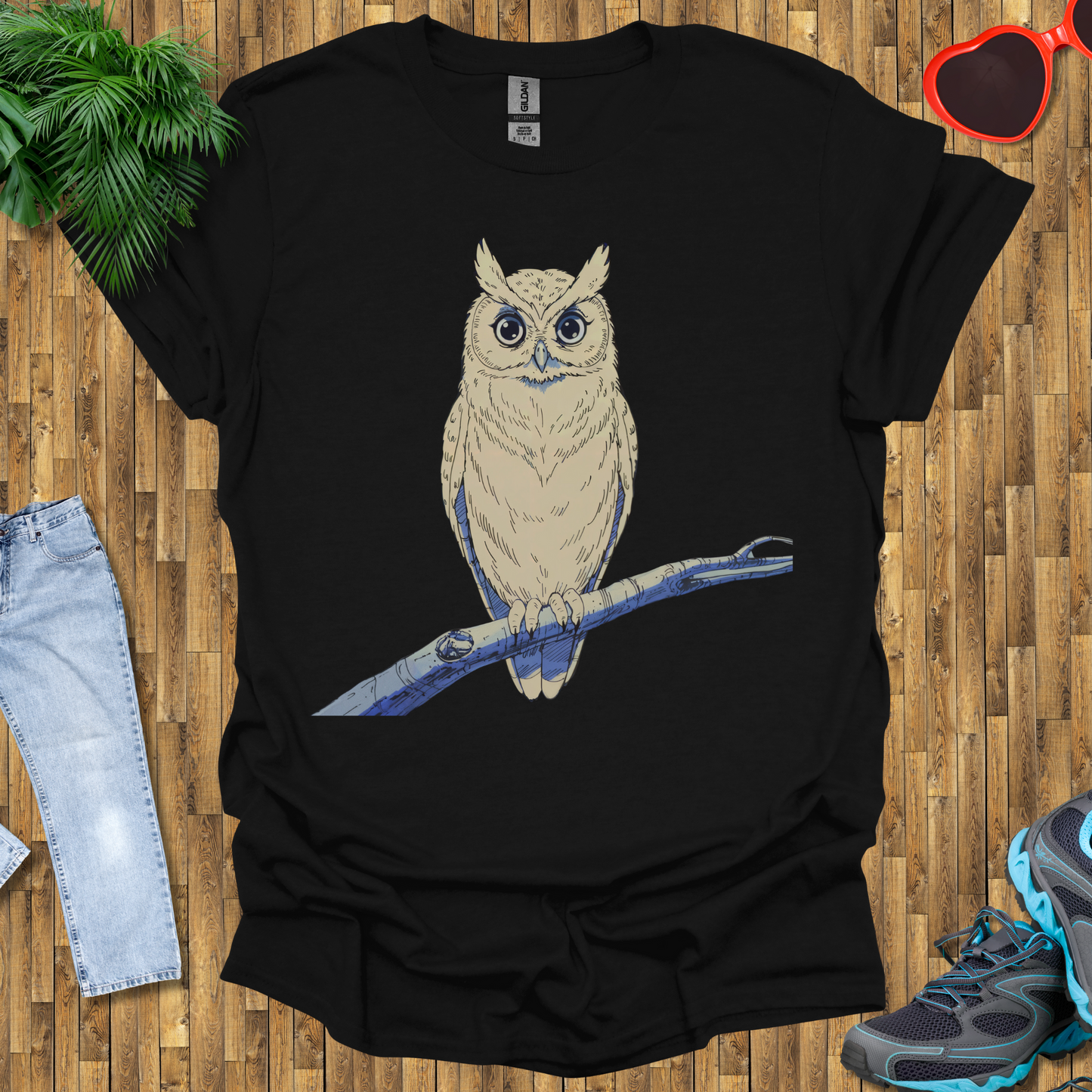 Owl on a branch T-Shirt