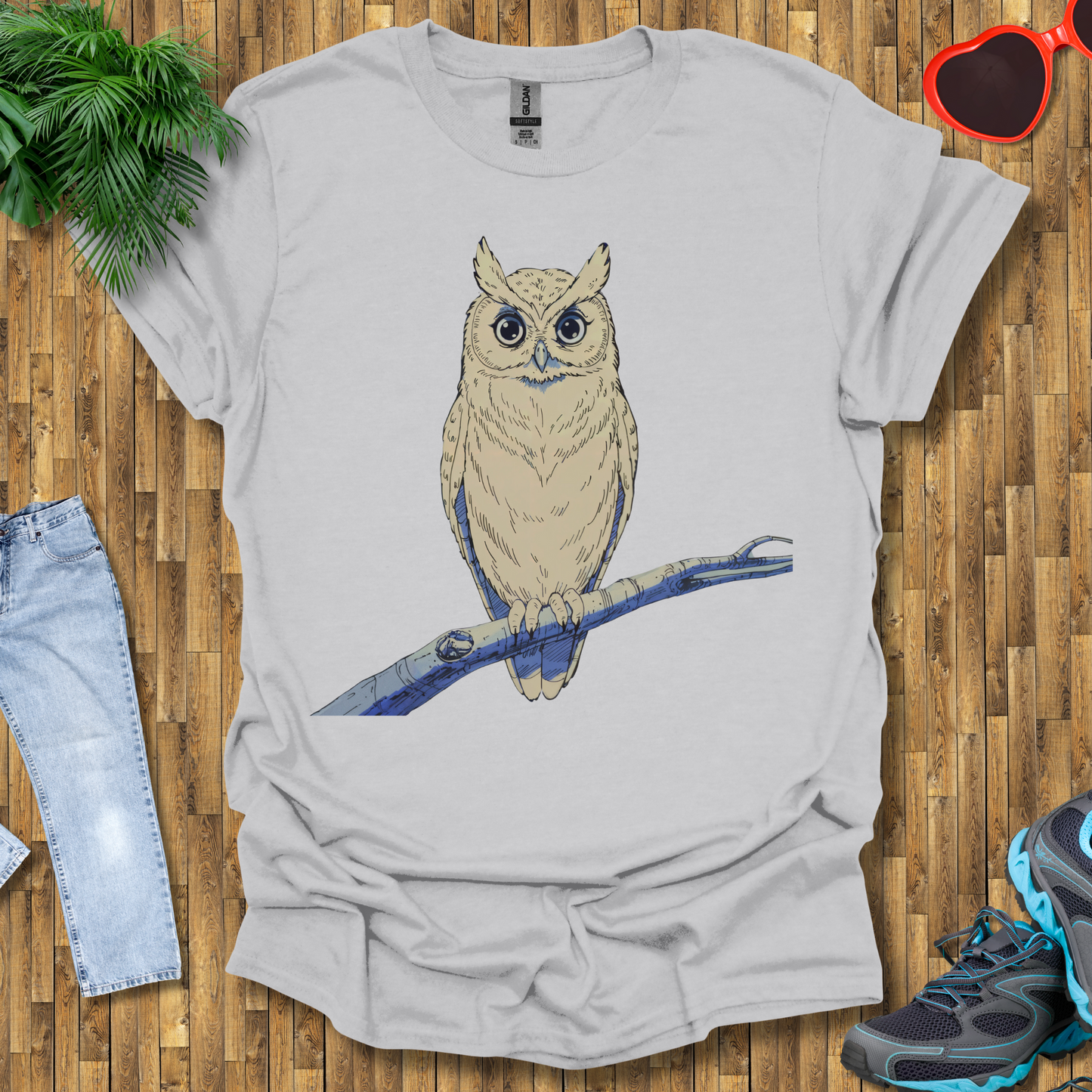 Owl on a branch T-Shirt