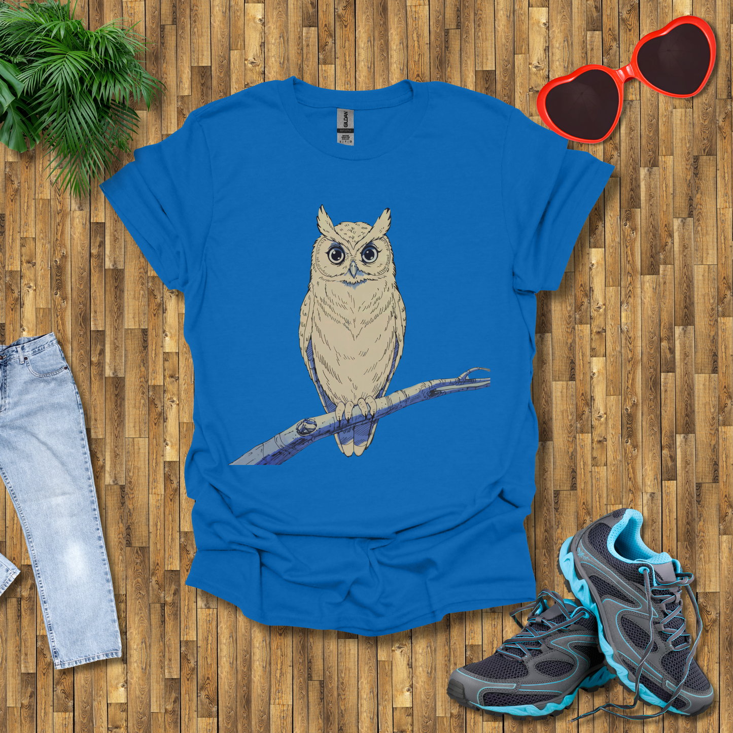 Owl on a branch T-Shirt