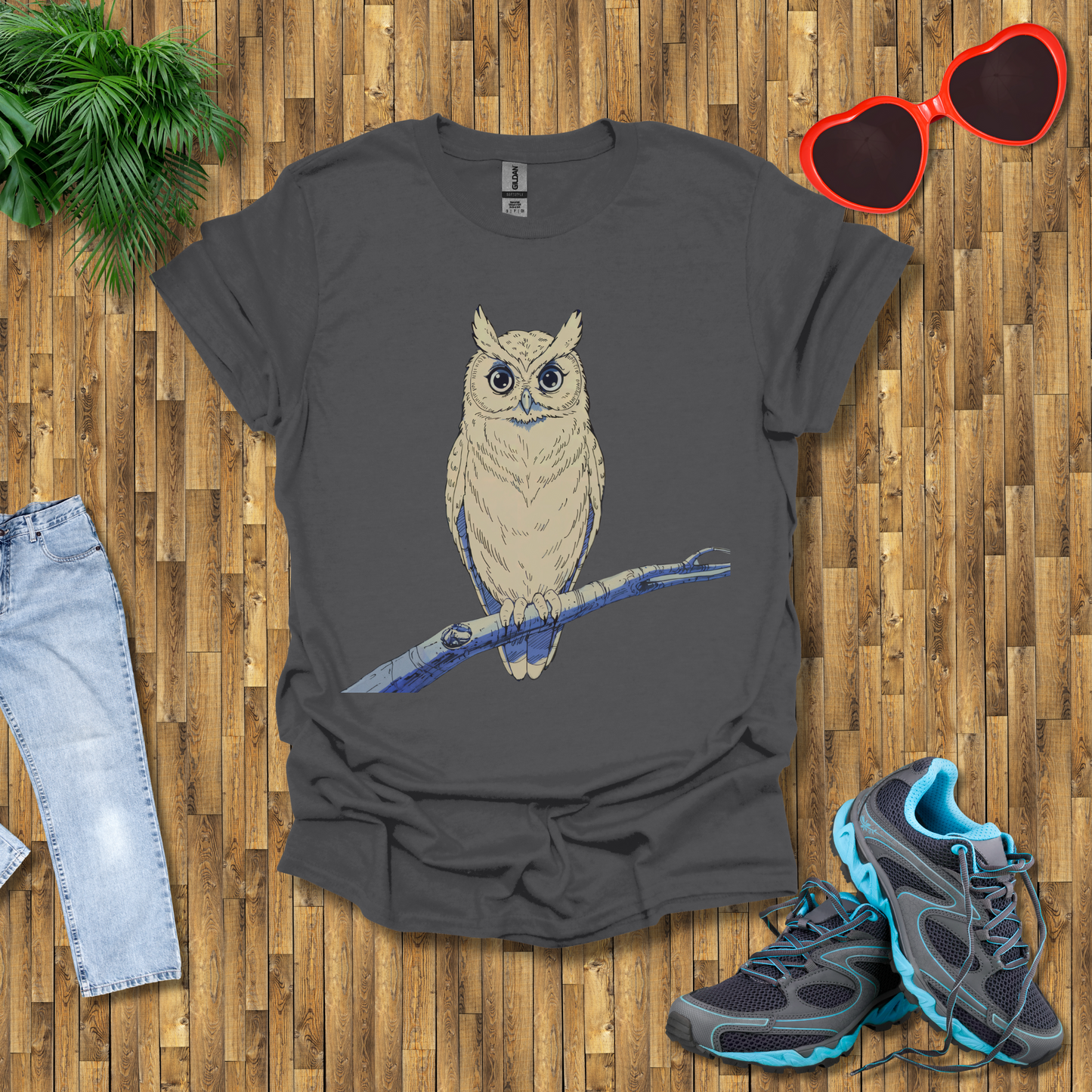 Owl on a branch T-Shirt