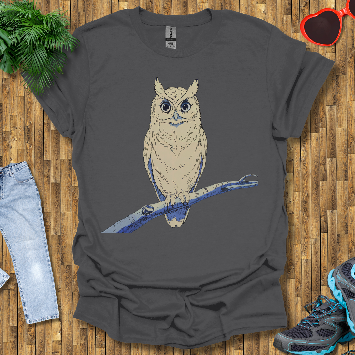 Owl on a branch T-Shirt