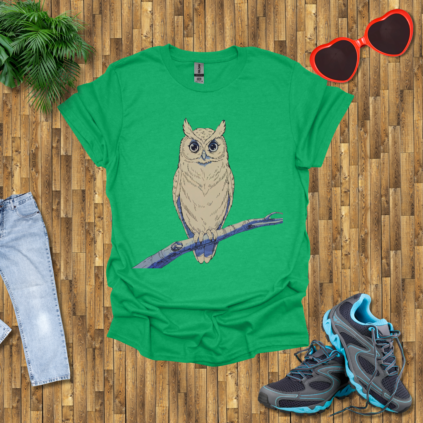 Owl on a branch T-Shirt