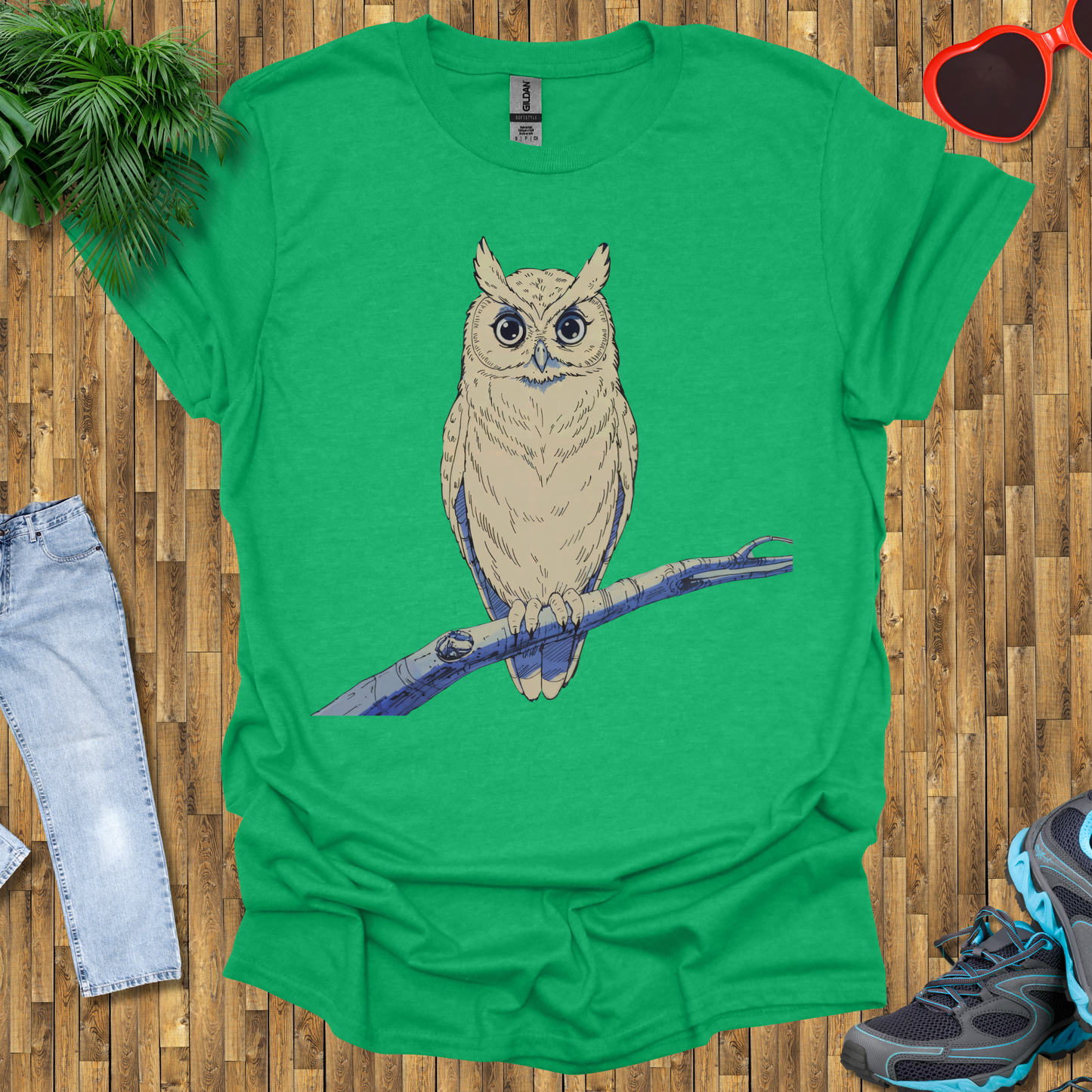 Owl on a branch T-Shirt