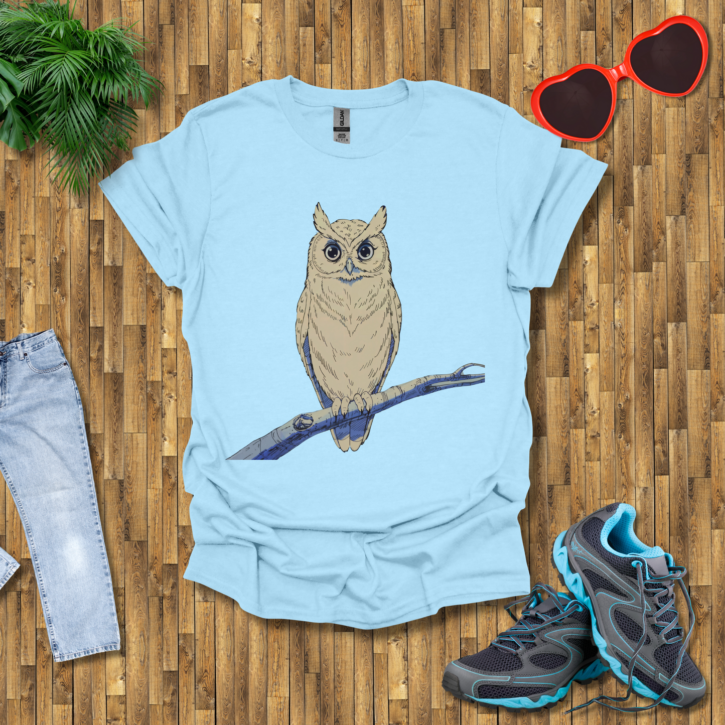 Owl on a branch T-Shirt