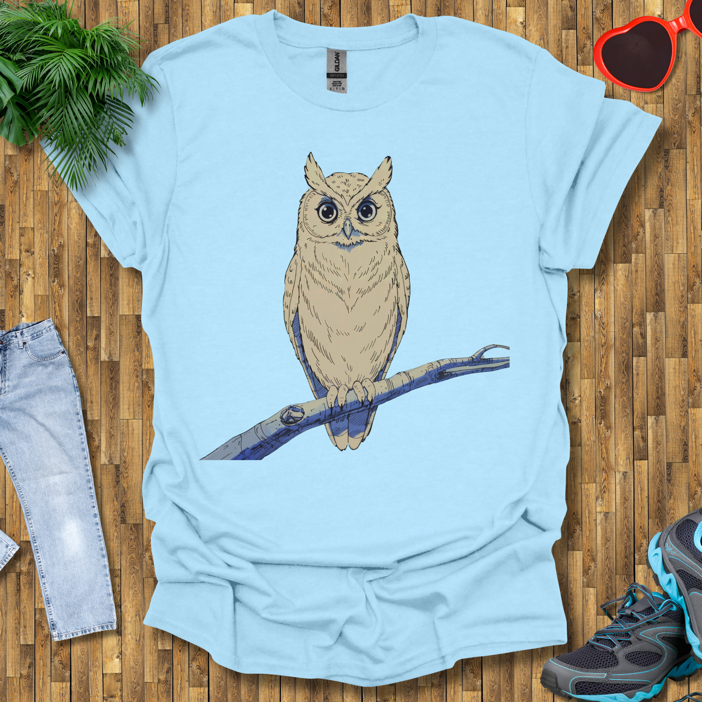 Owl on a branch T-Shirt