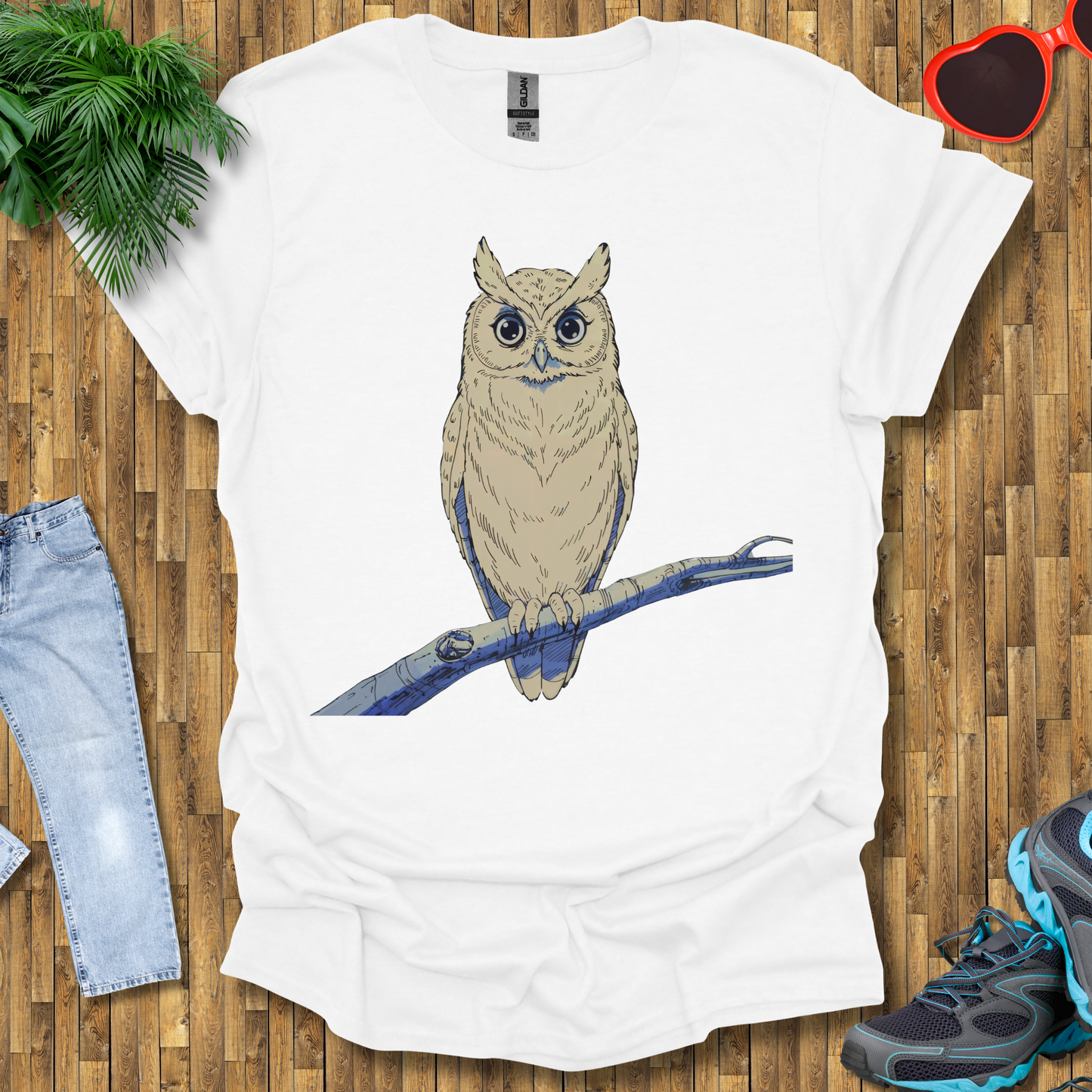 Owl on a branch T-Shirt
