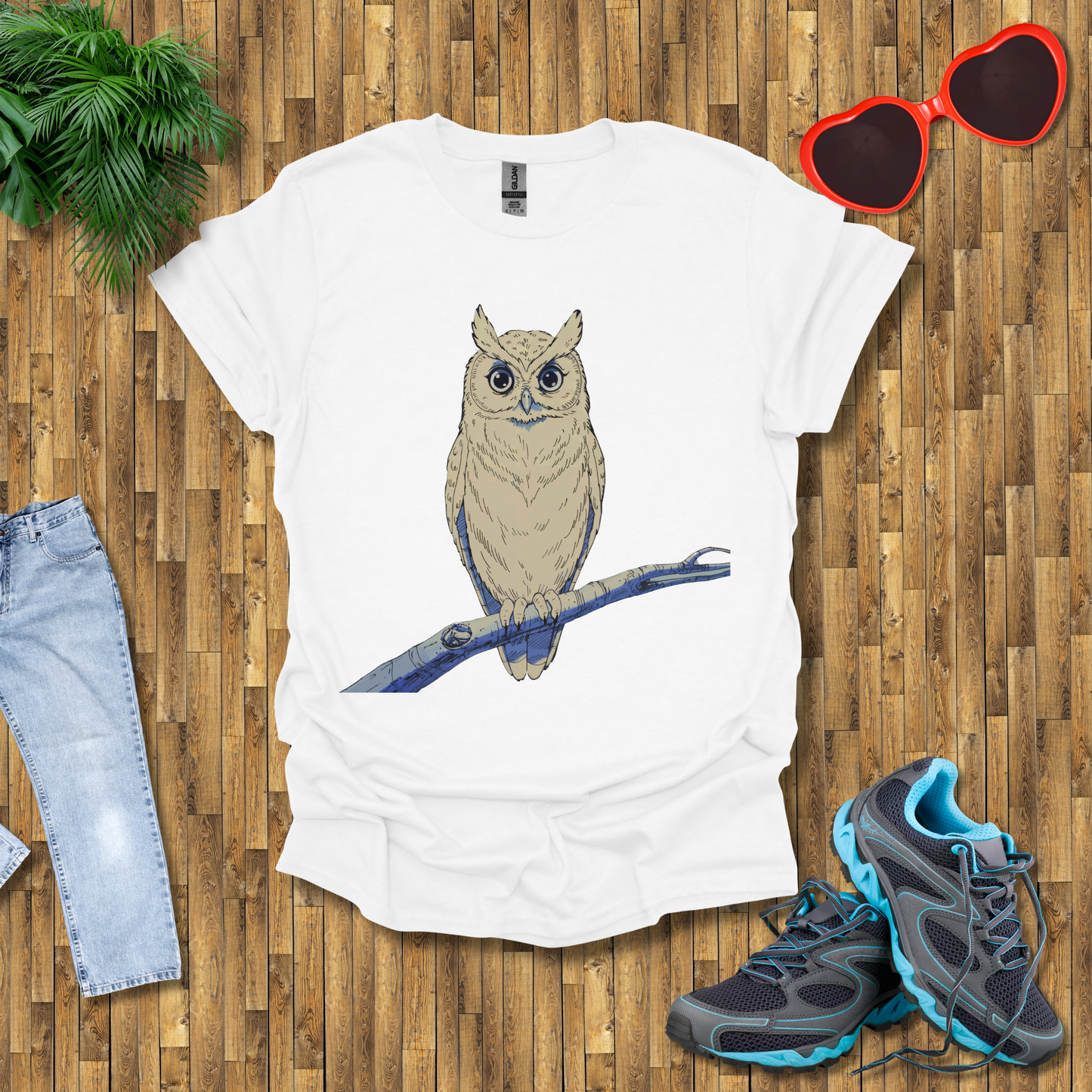 Owl on a branch T-Shirt