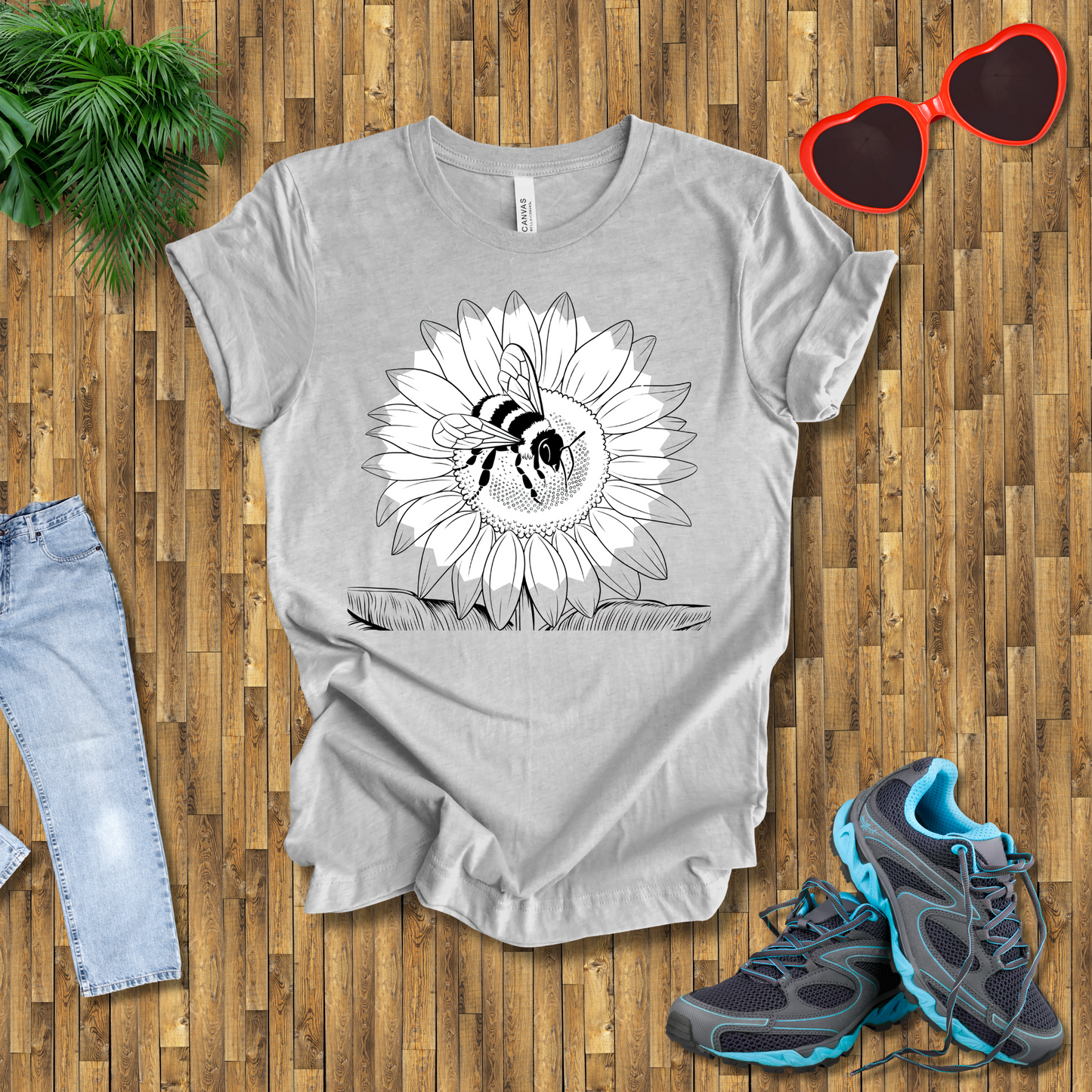 Bees on sunflowers T-Shirt