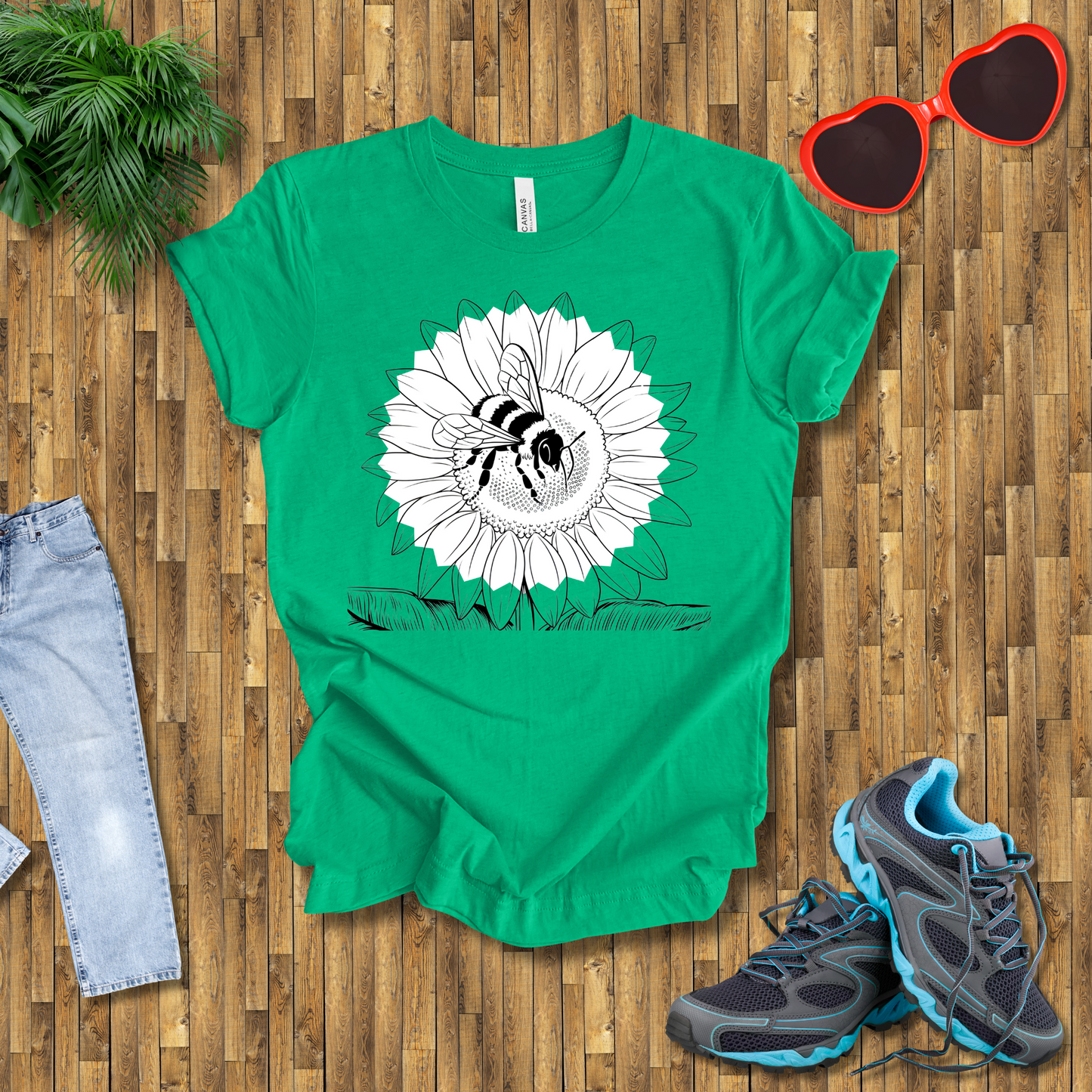 Bees on sunflowers T-Shirt