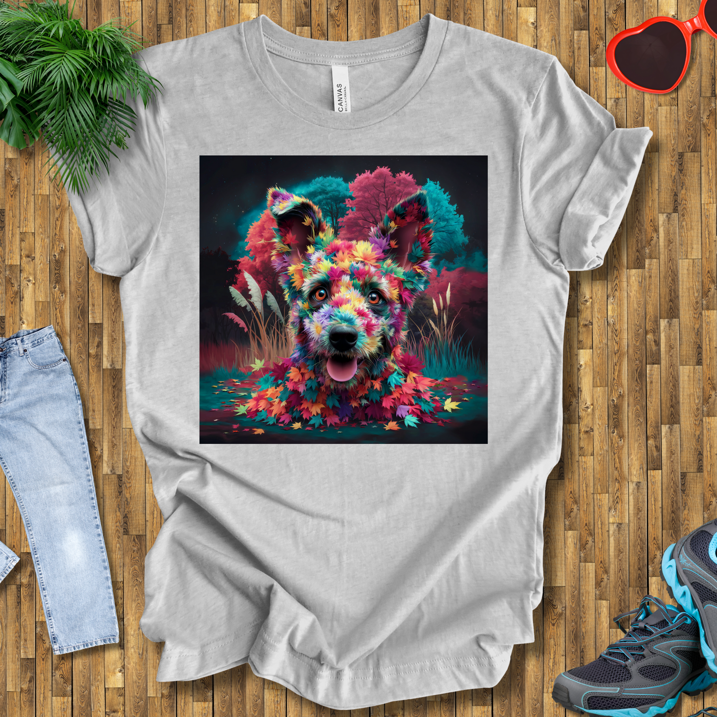 Galactic leafy dog T-Shirt