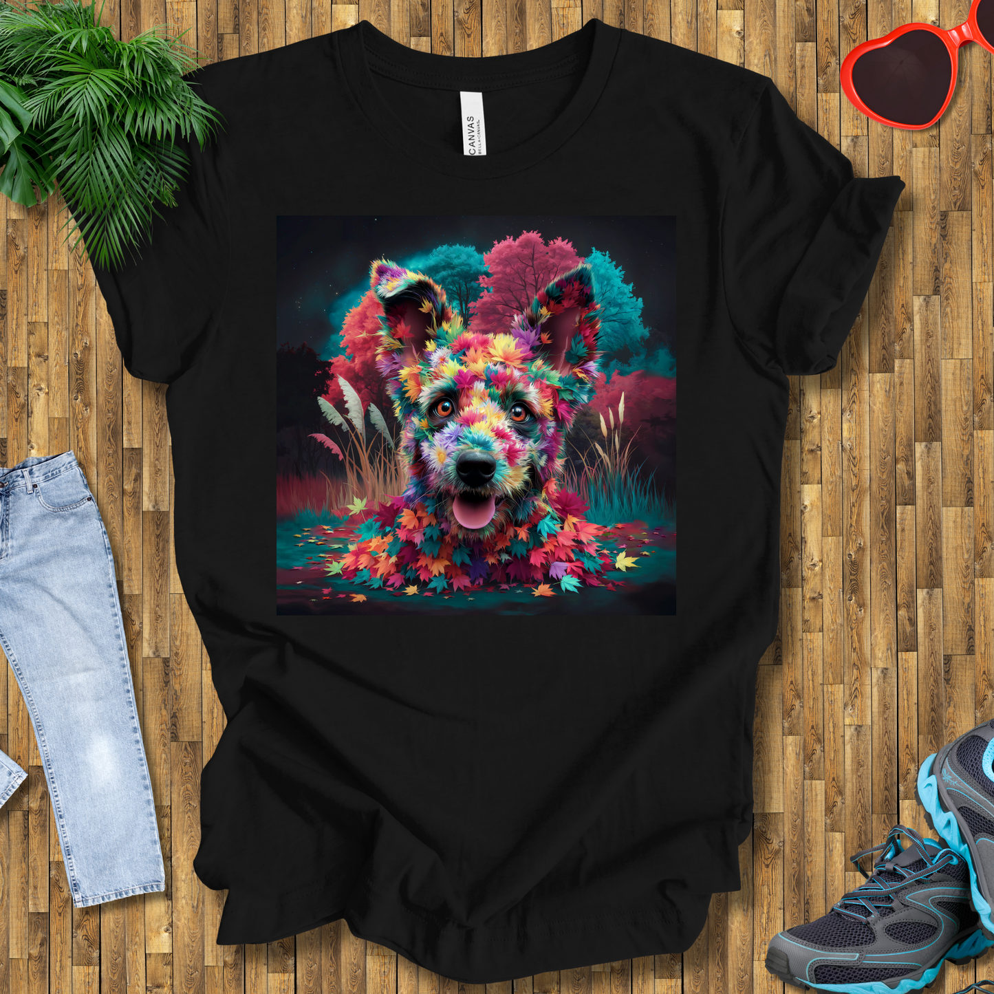 Galactic leafy dog T-Shirt
