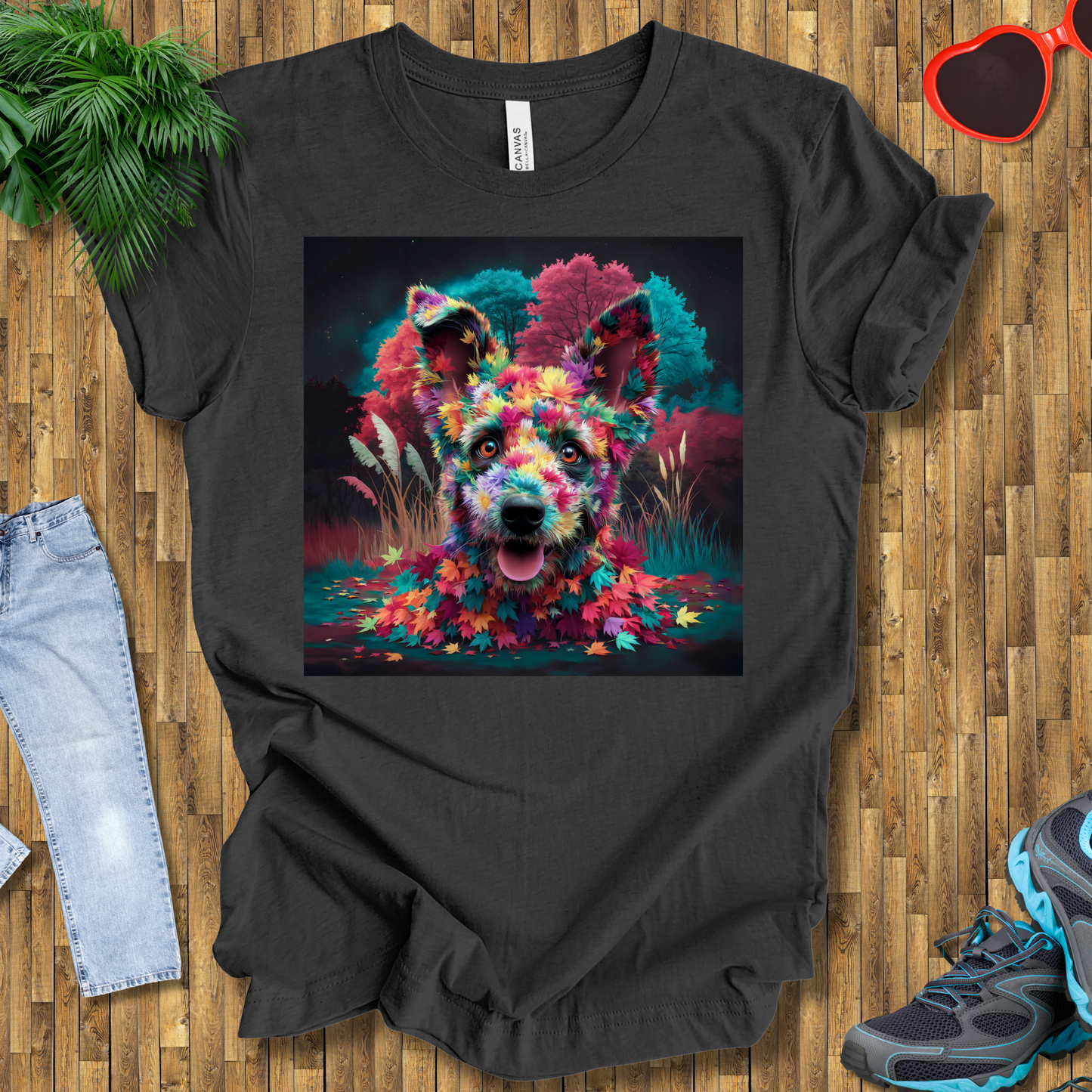 Galactic leafy dog T-Shirt