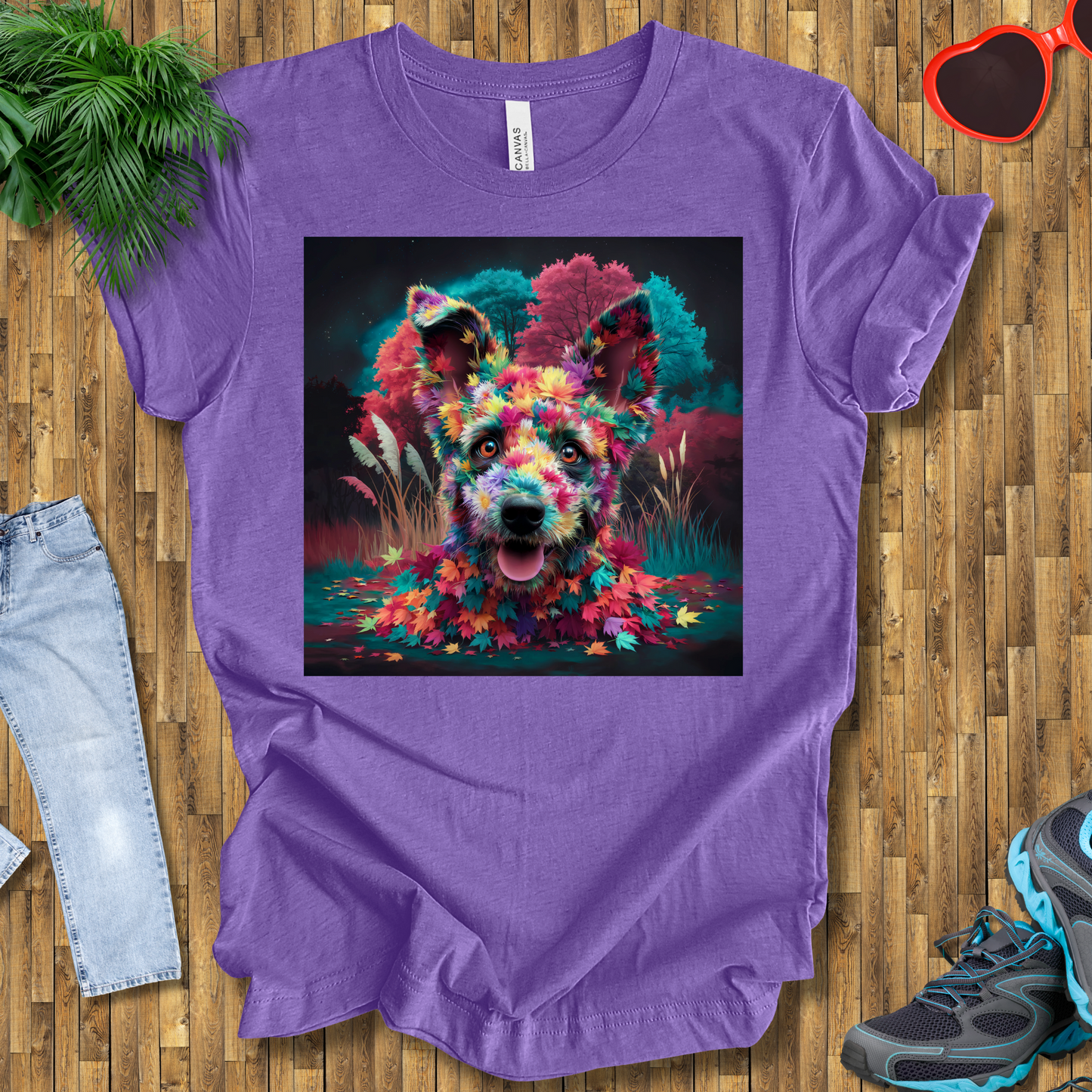 Galactic leafy dog T-Shirt