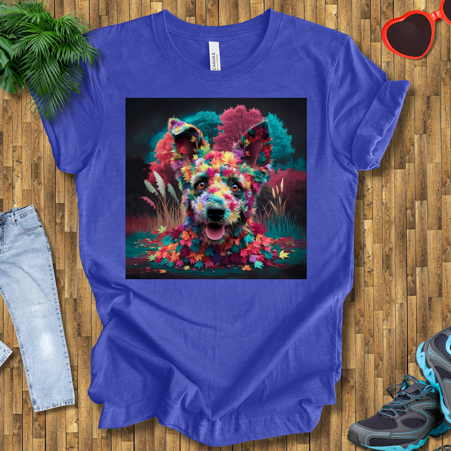 Galactic leafy dog T-Shirt