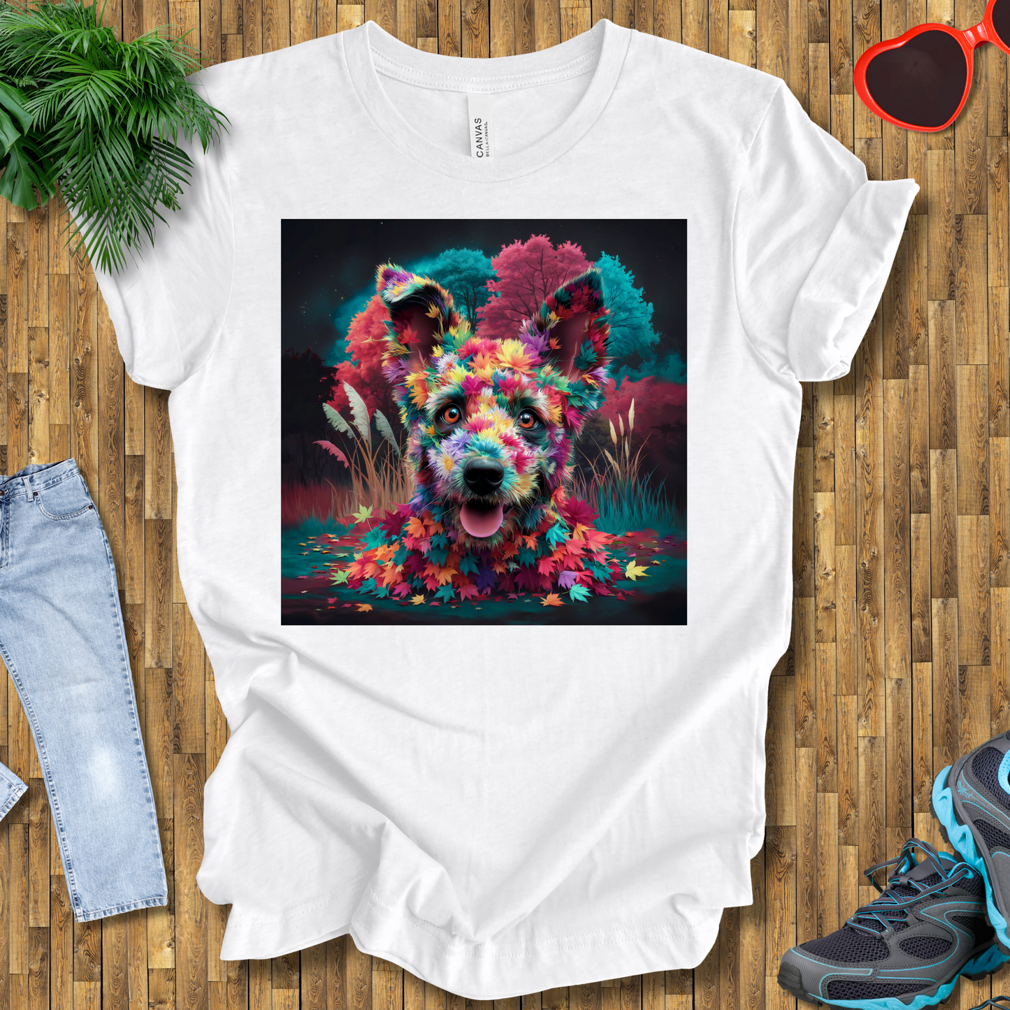 Galactic leafy dog T-Shirt
