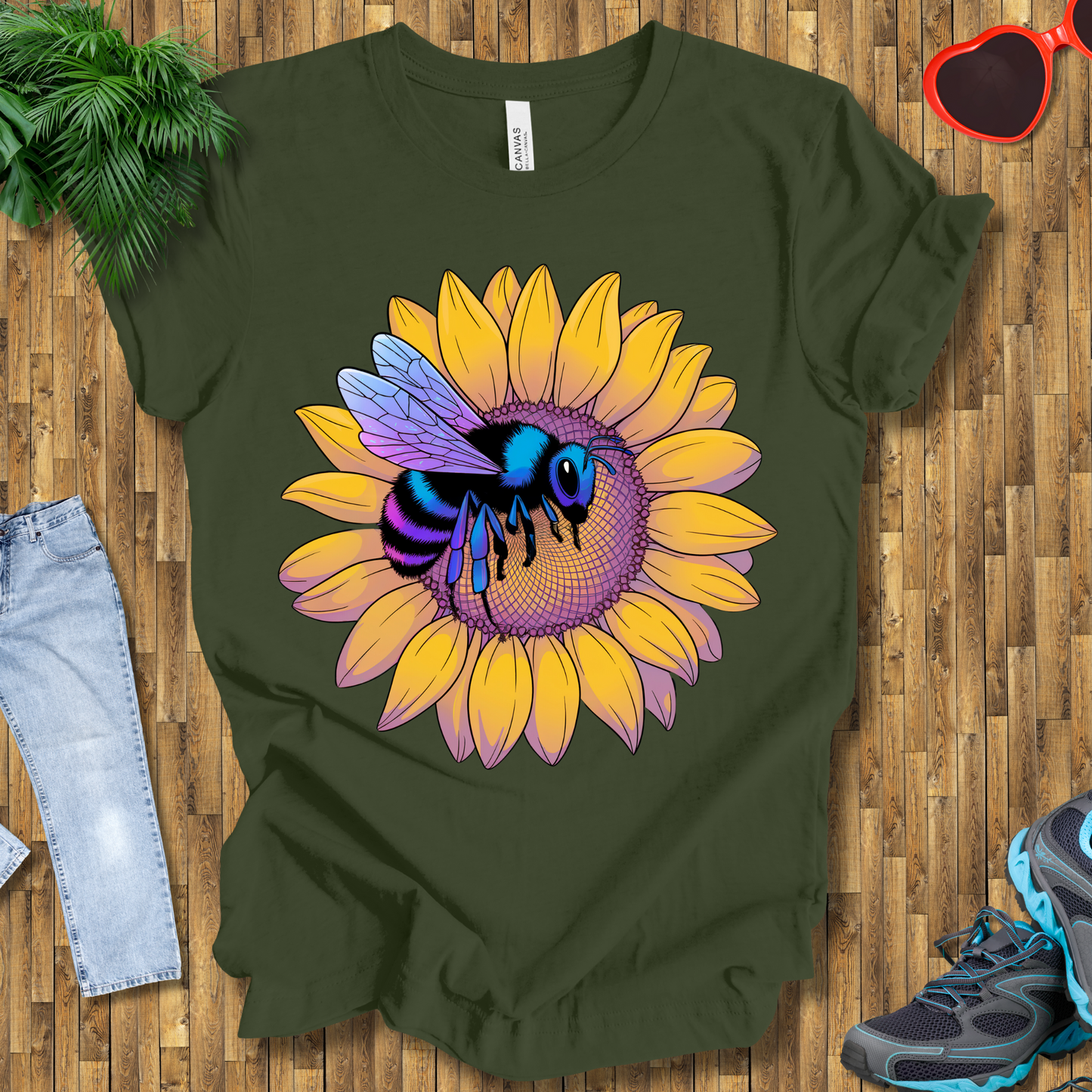 Bees on sunflowers T-Shirt