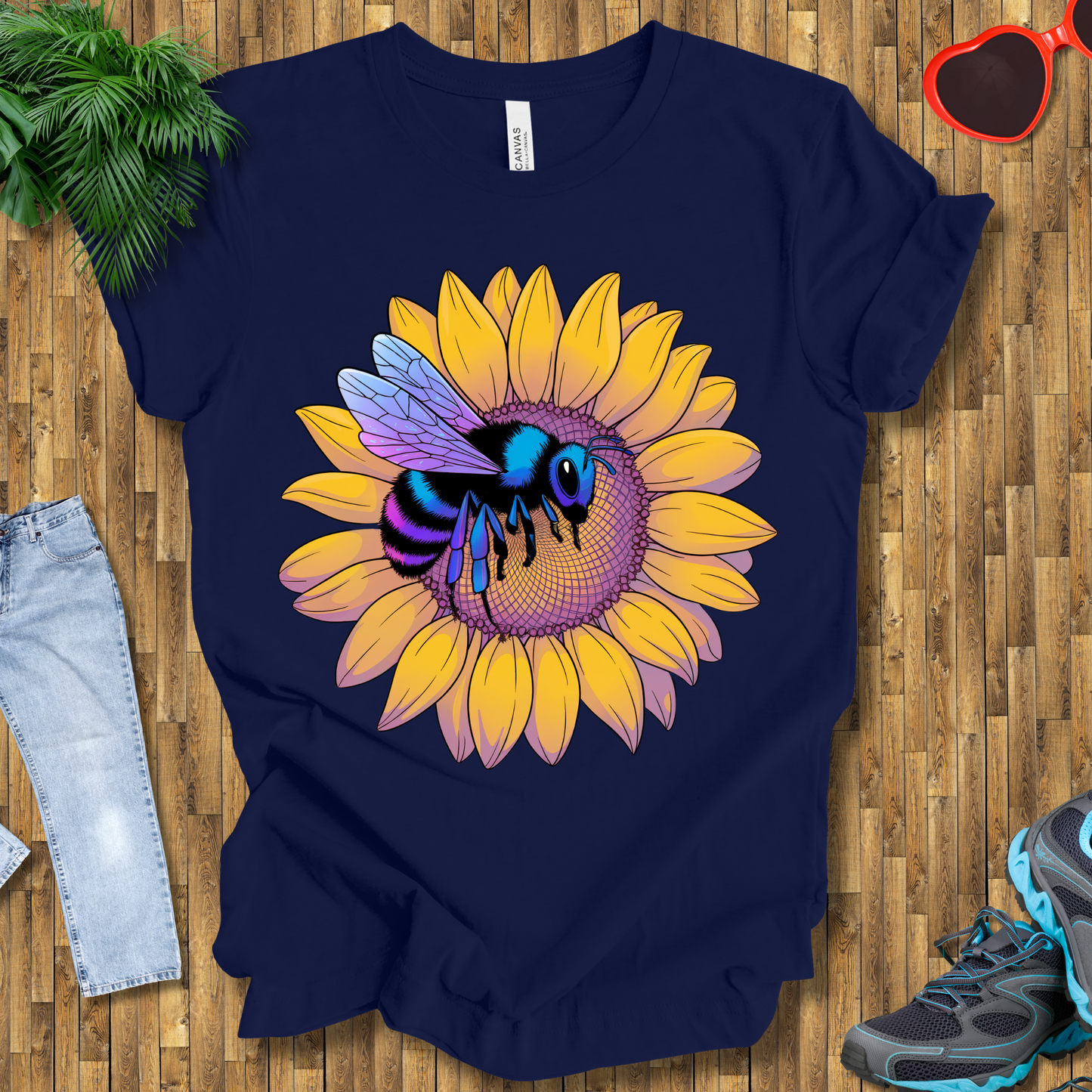 Bees on sunflowers T-Shirt