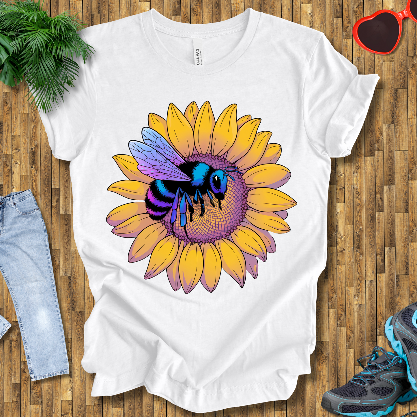 Bees on sunflowers T-Shirt