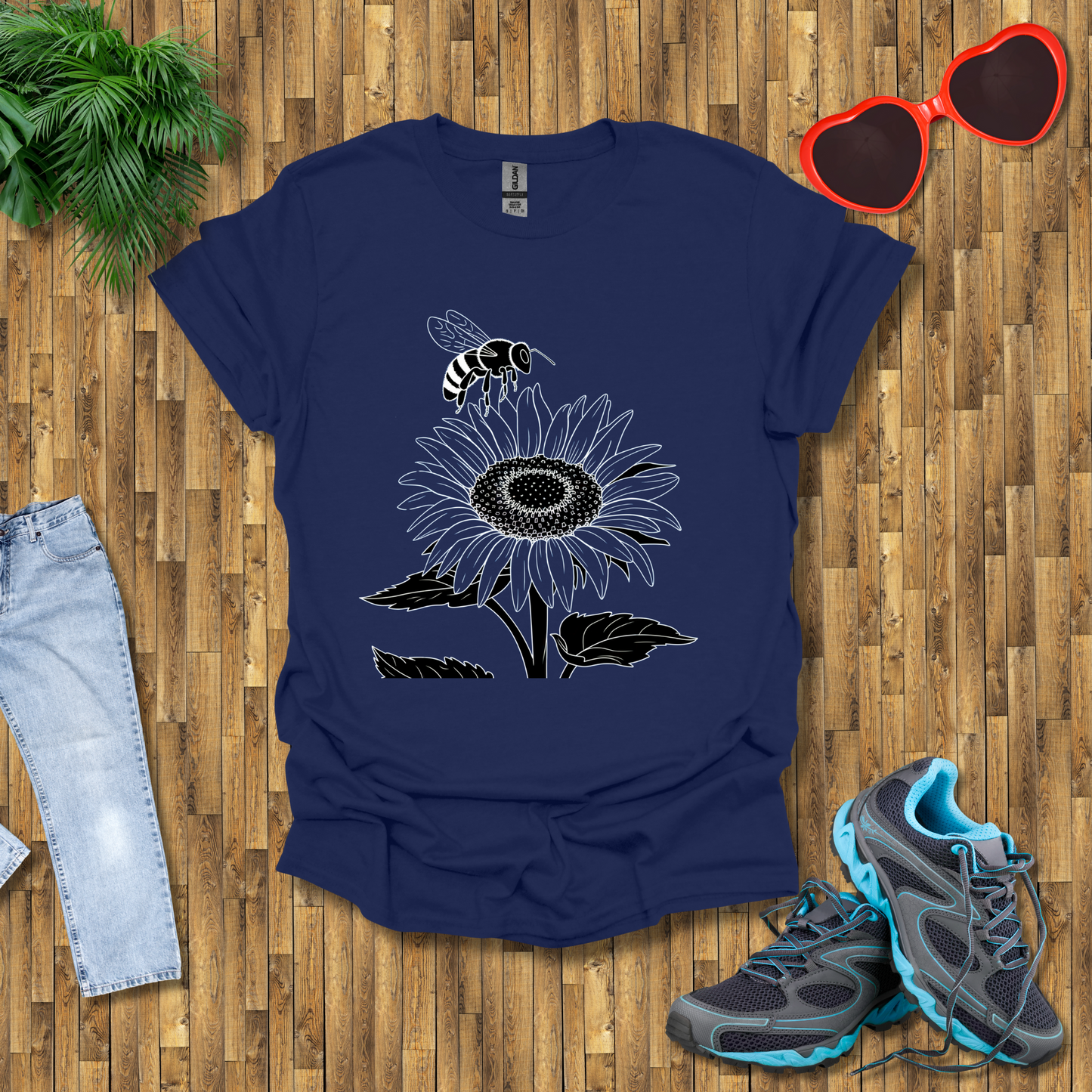 Bees on sunflowers T-Shirt