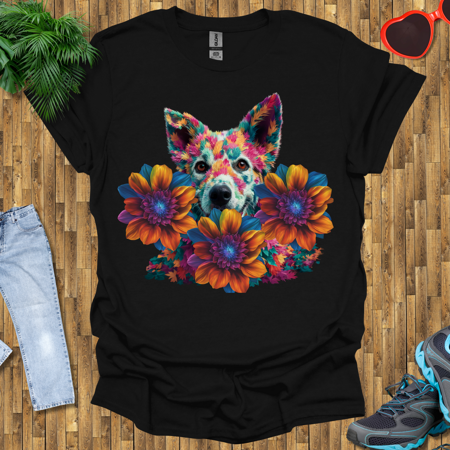 Galactic leafy dog T-Shirt