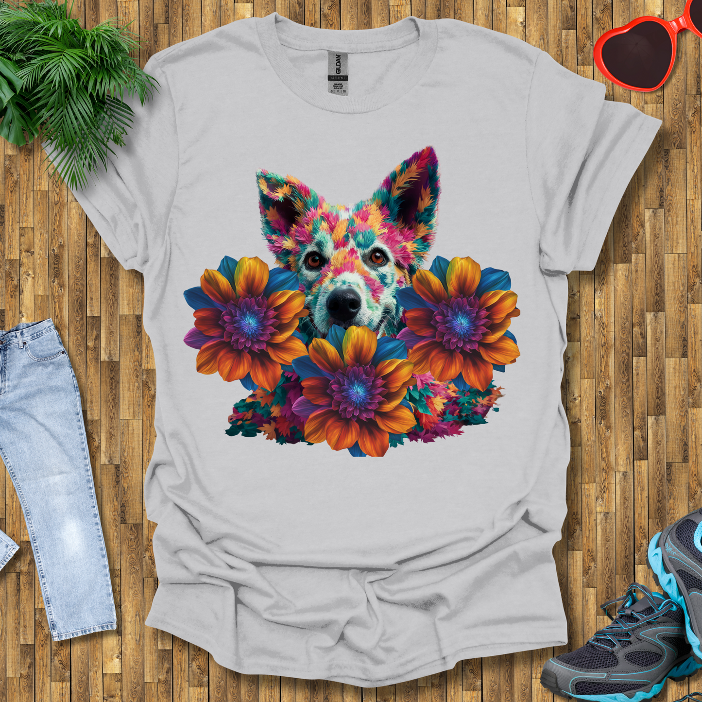 Galactic leafy dog T-Shirt
