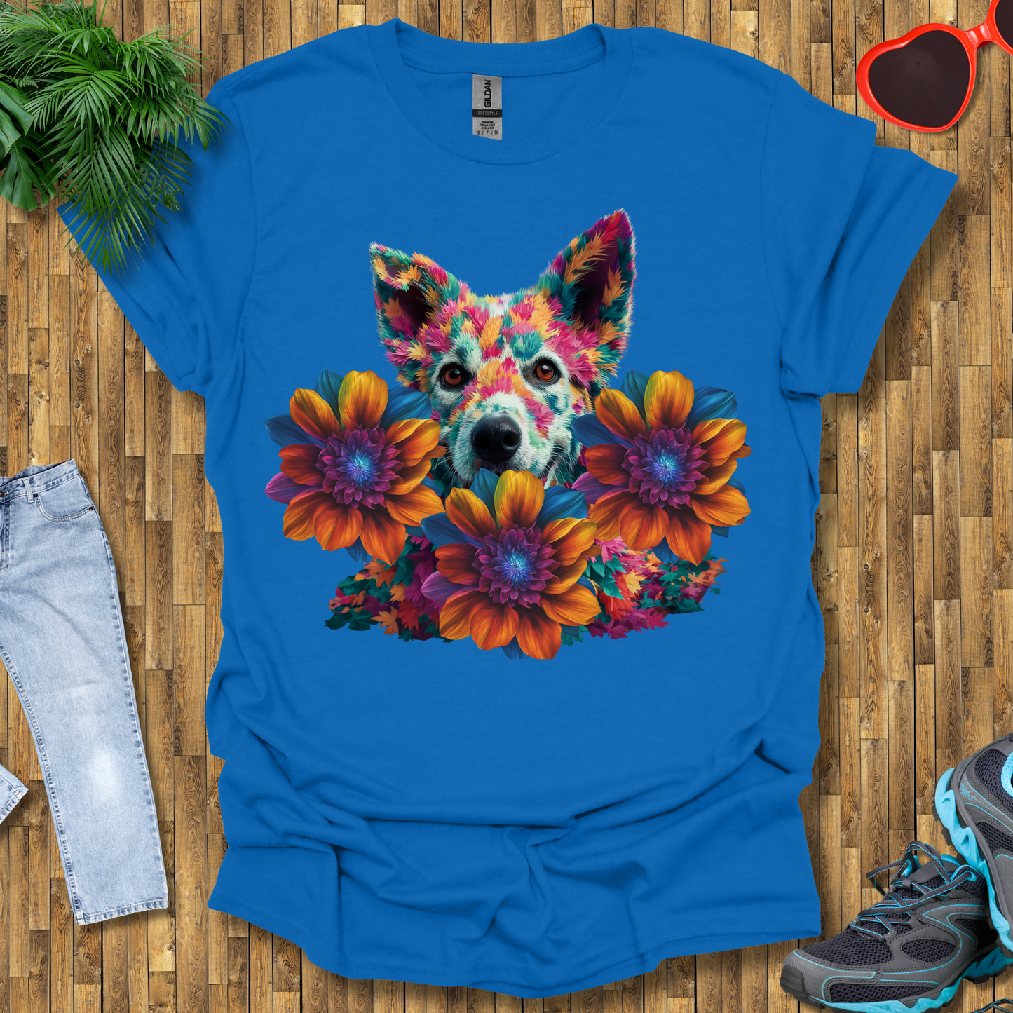 Galactic leafy dog T-Shirt