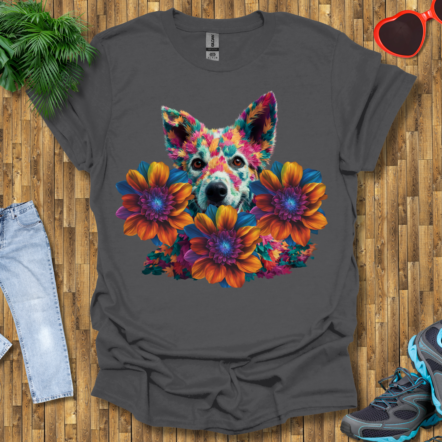 Galactic leafy dog T-Shirt