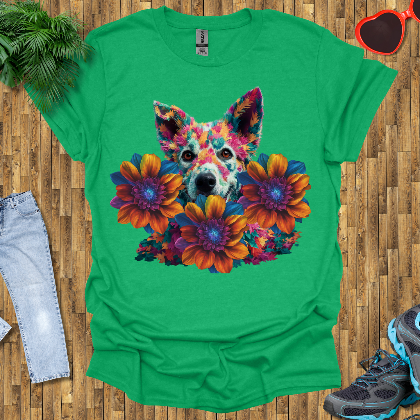 Galactic leafy dog T-Shirt