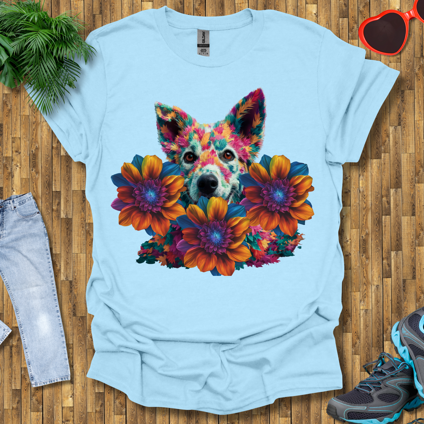 Galactic leafy dog T-Shirt