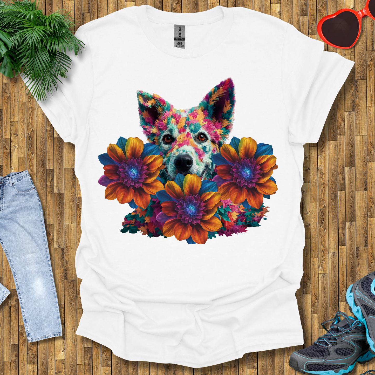 Galactic leafy dog T-Shirt