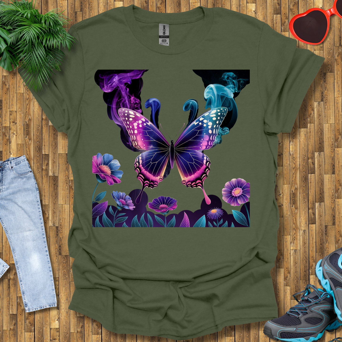 Smoky butterflies in the wild T-Shirt