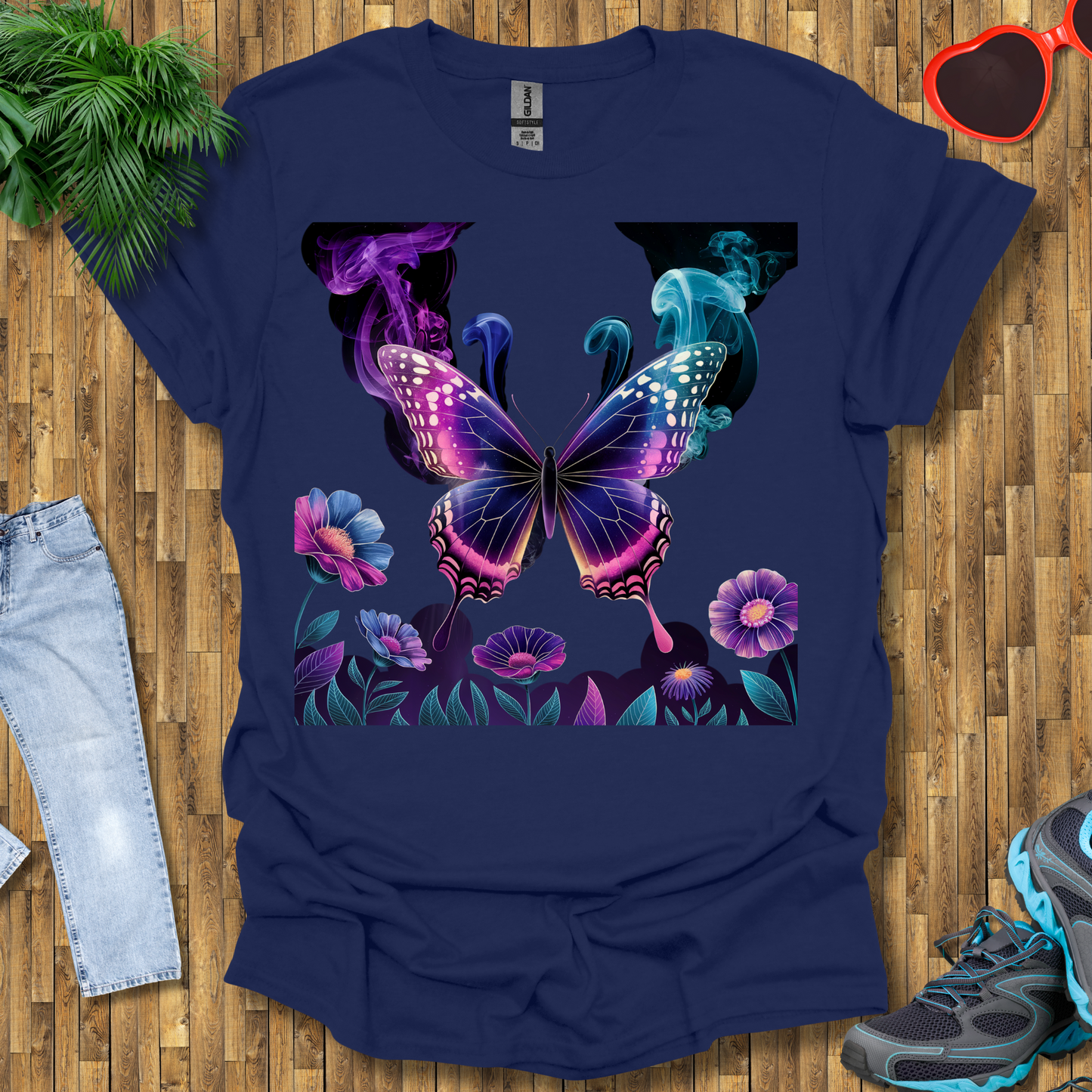 Smoky butterflies in the wild T-Shirt