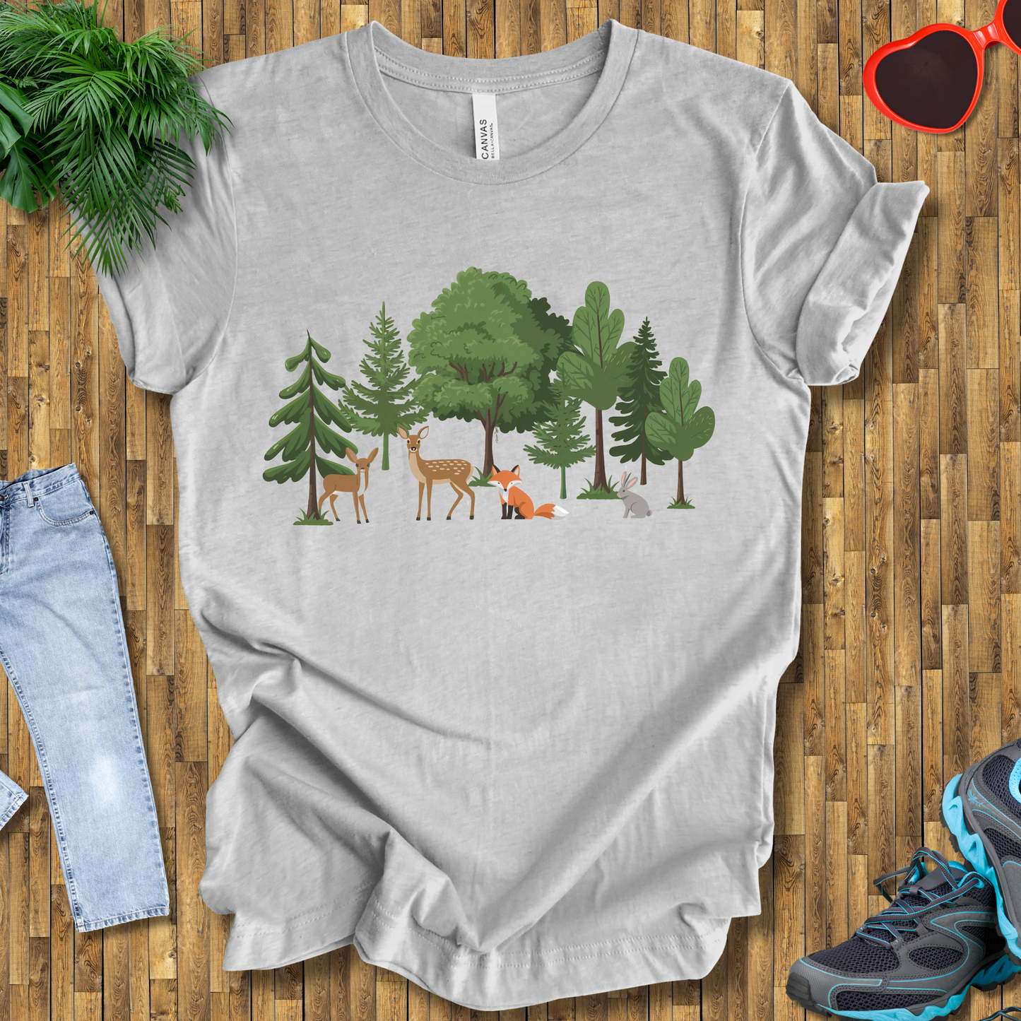 Trees and animals in natural setting T-Shirt