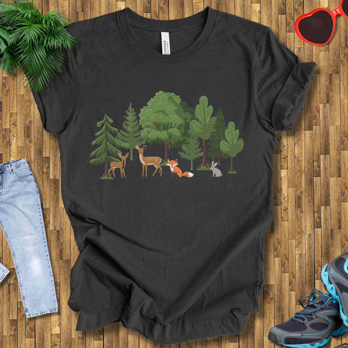 Trees and animals in natural setting T-Shirt