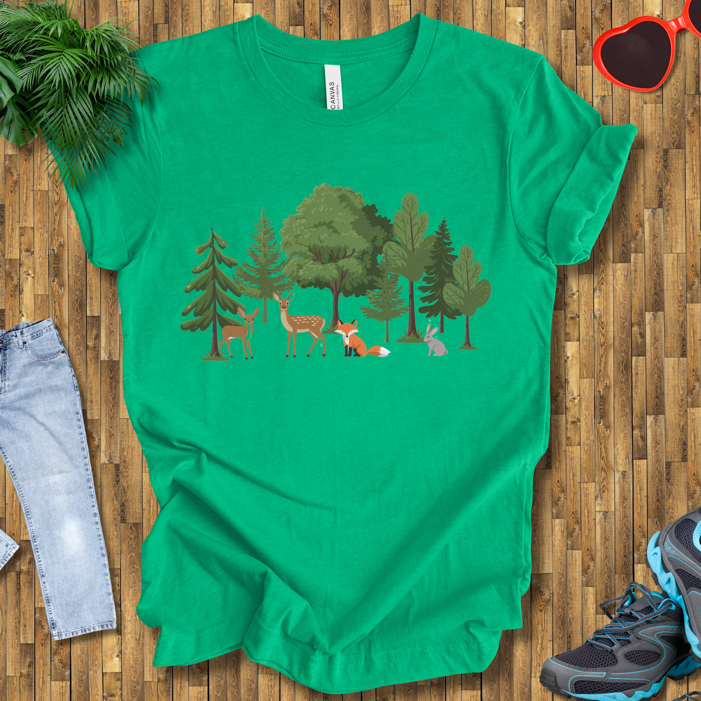 Trees and animals in natural setting T-Shirt