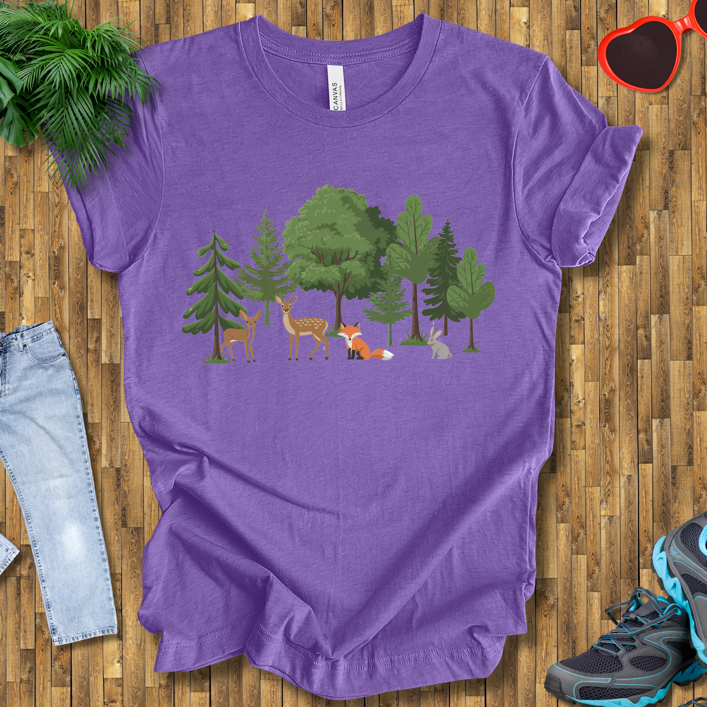 Trees and animals in natural setting T-Shirt