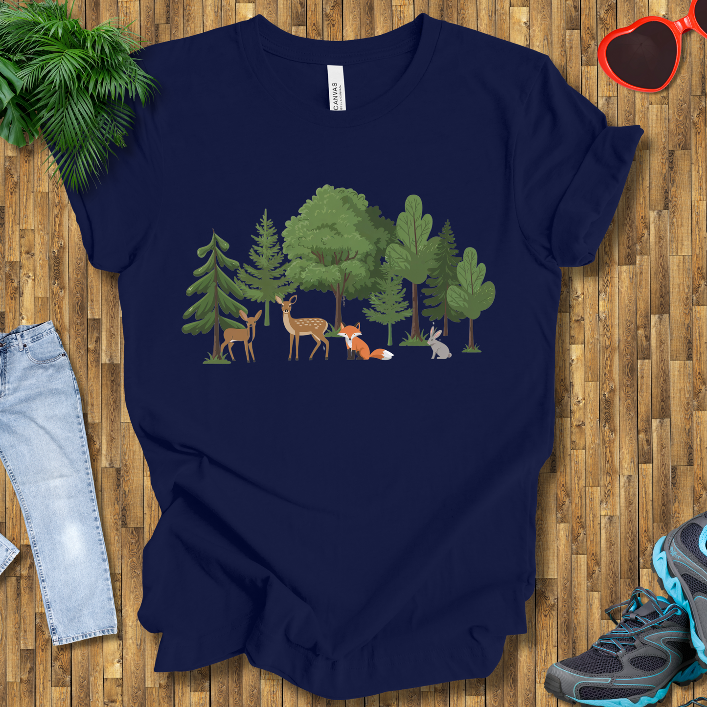 Trees and animals in natural setting T-Shirt